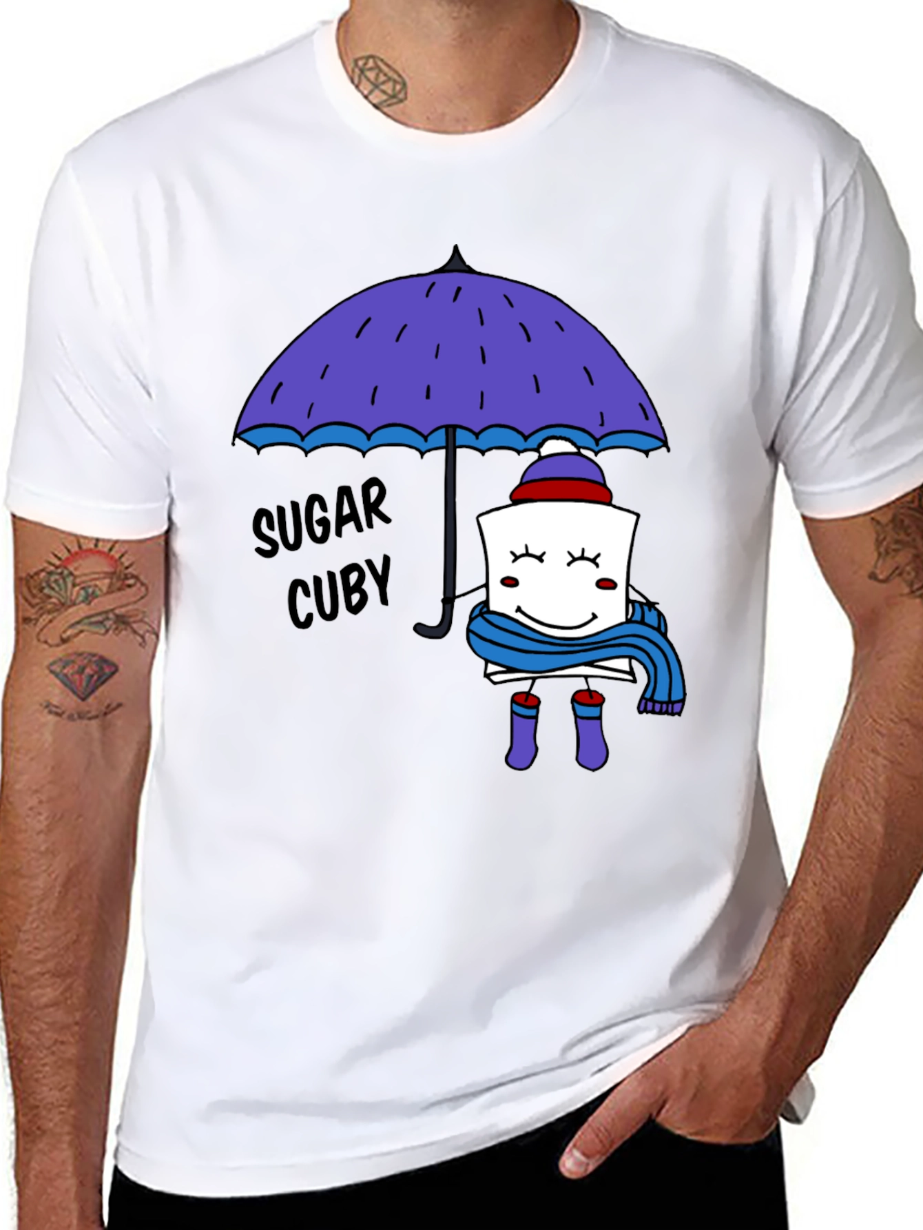 Sugar Cuby Graphic Tee - Whimsical Cartoon T-Shirt