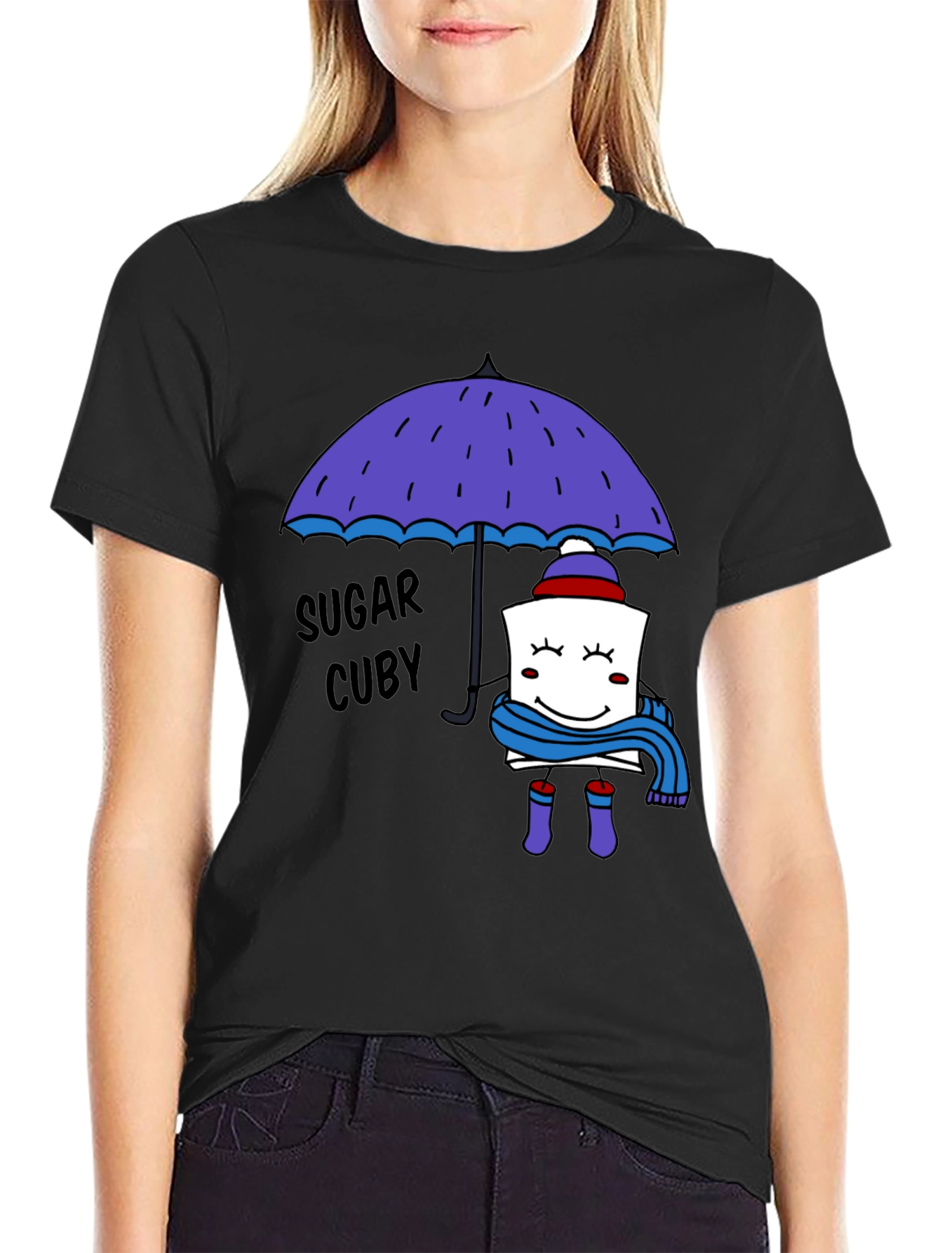 Sugar Cuby Graphic Tee - Whimsical Cartoon T-Shirt