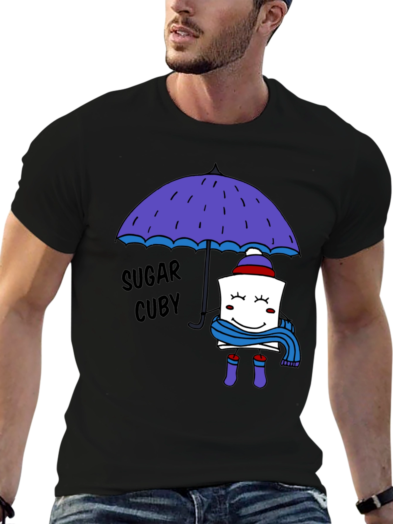 Sugar Cuby Graphic Tee - Whimsical Cartoon T-Shirt