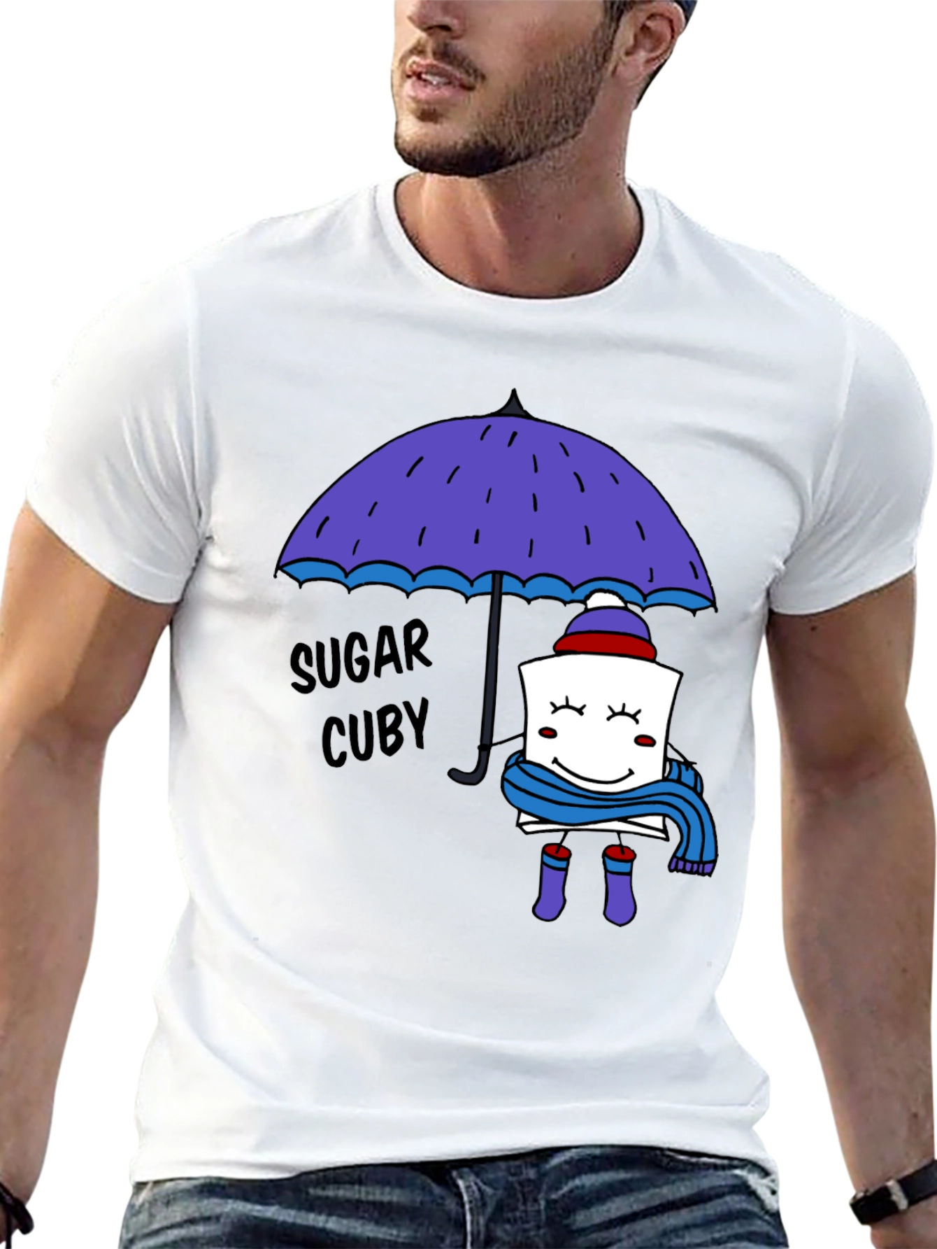 Sugar Cuby Graphic Tee - Whimsical Cartoon T-Shirt