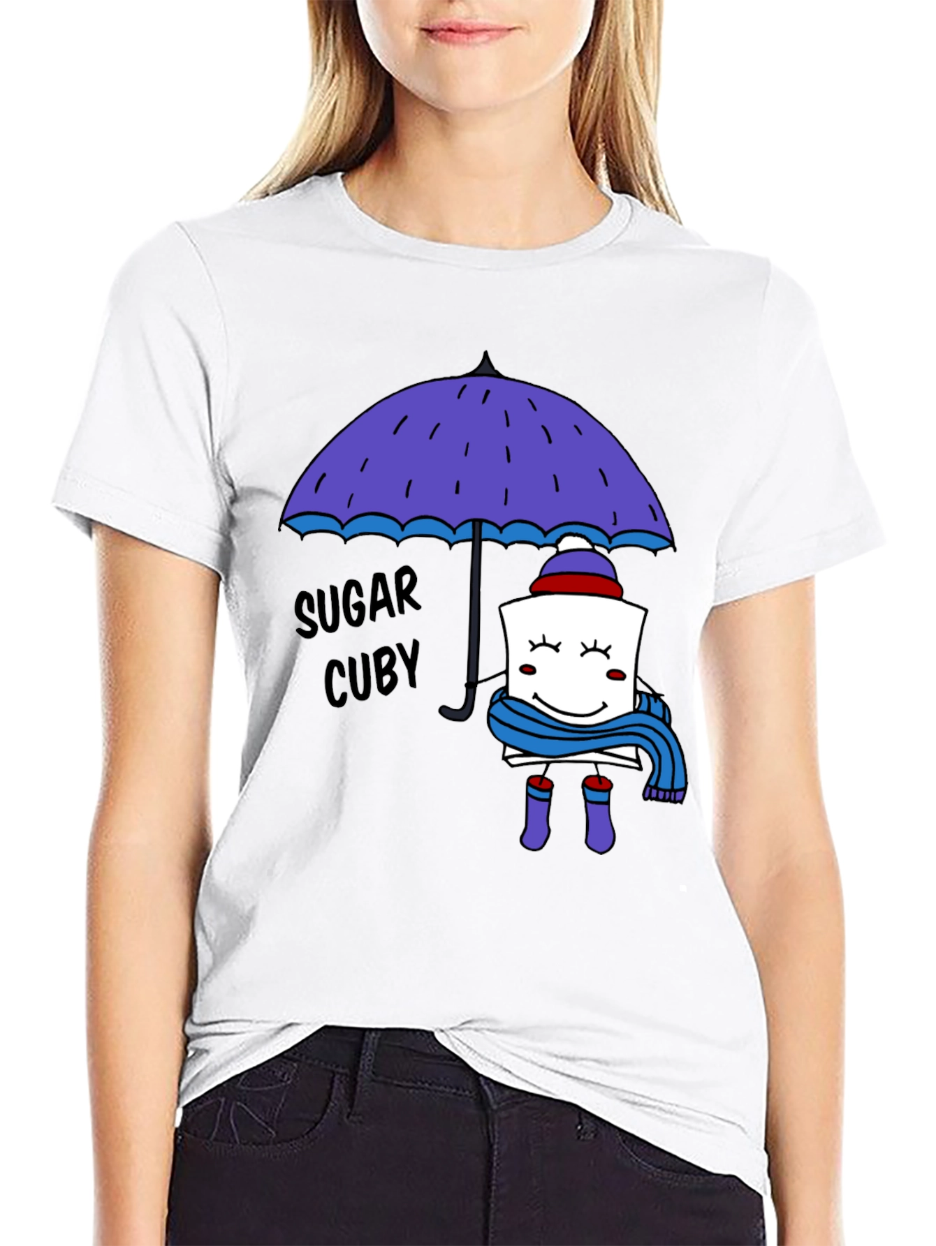 Sugar Cuby Graphic Tee - Whimsical Cartoon T-Shirt