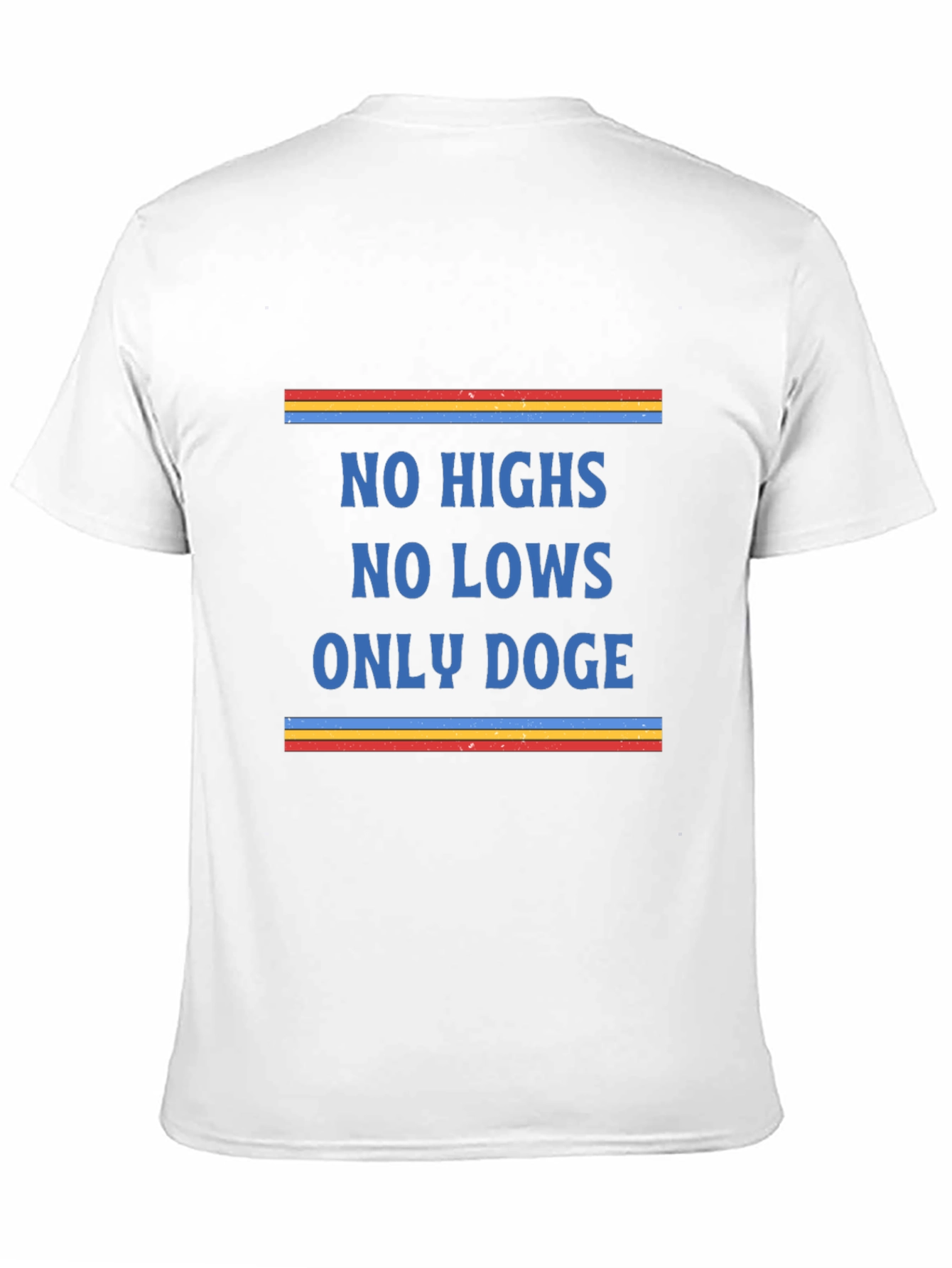 No Highs No Lows Only Doge Black Graphic Tee