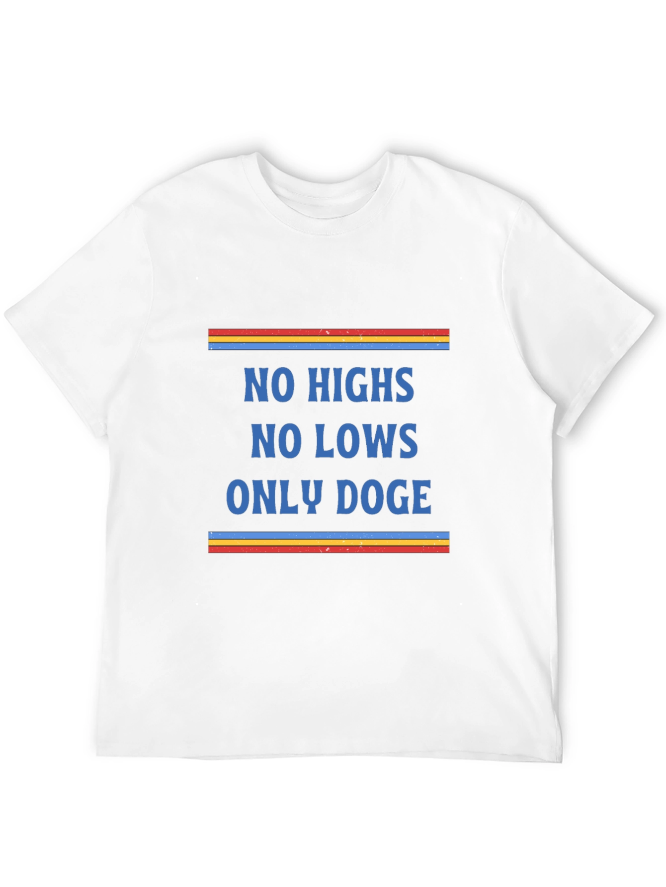 No Highs No Lows Only Doge Black Graphic Tee