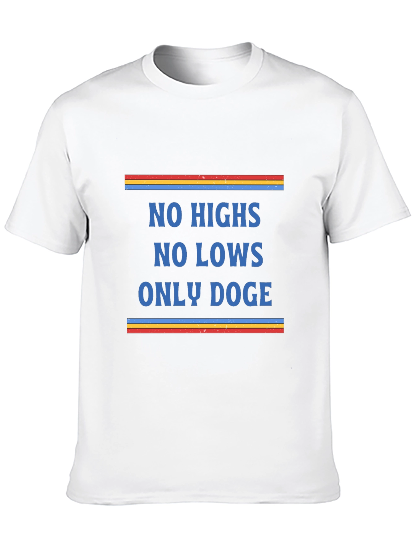 No Highs No Lows Only Doge Black Graphic Tee