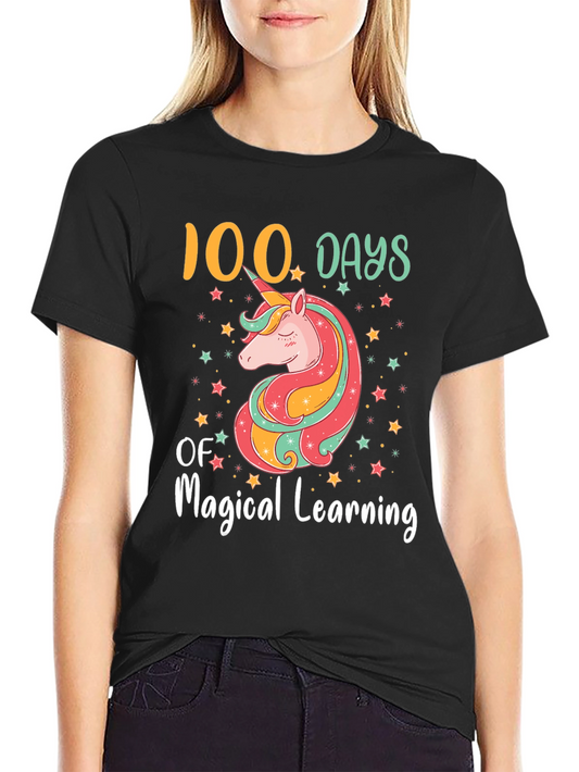 100 Days of Magical Learning Unicorn T-Shirt