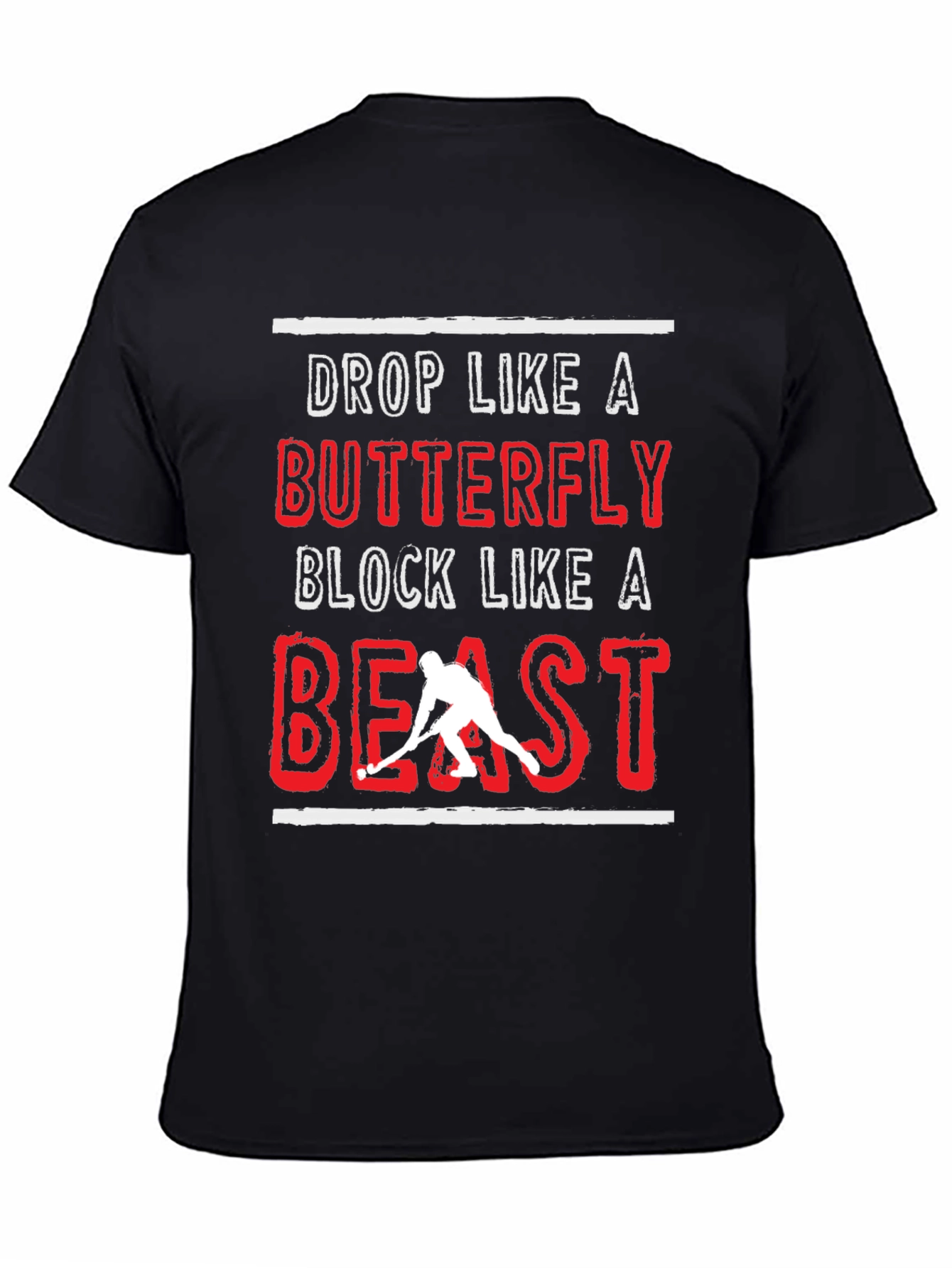 Hockey Beast Graphic T-Shirt - Black
