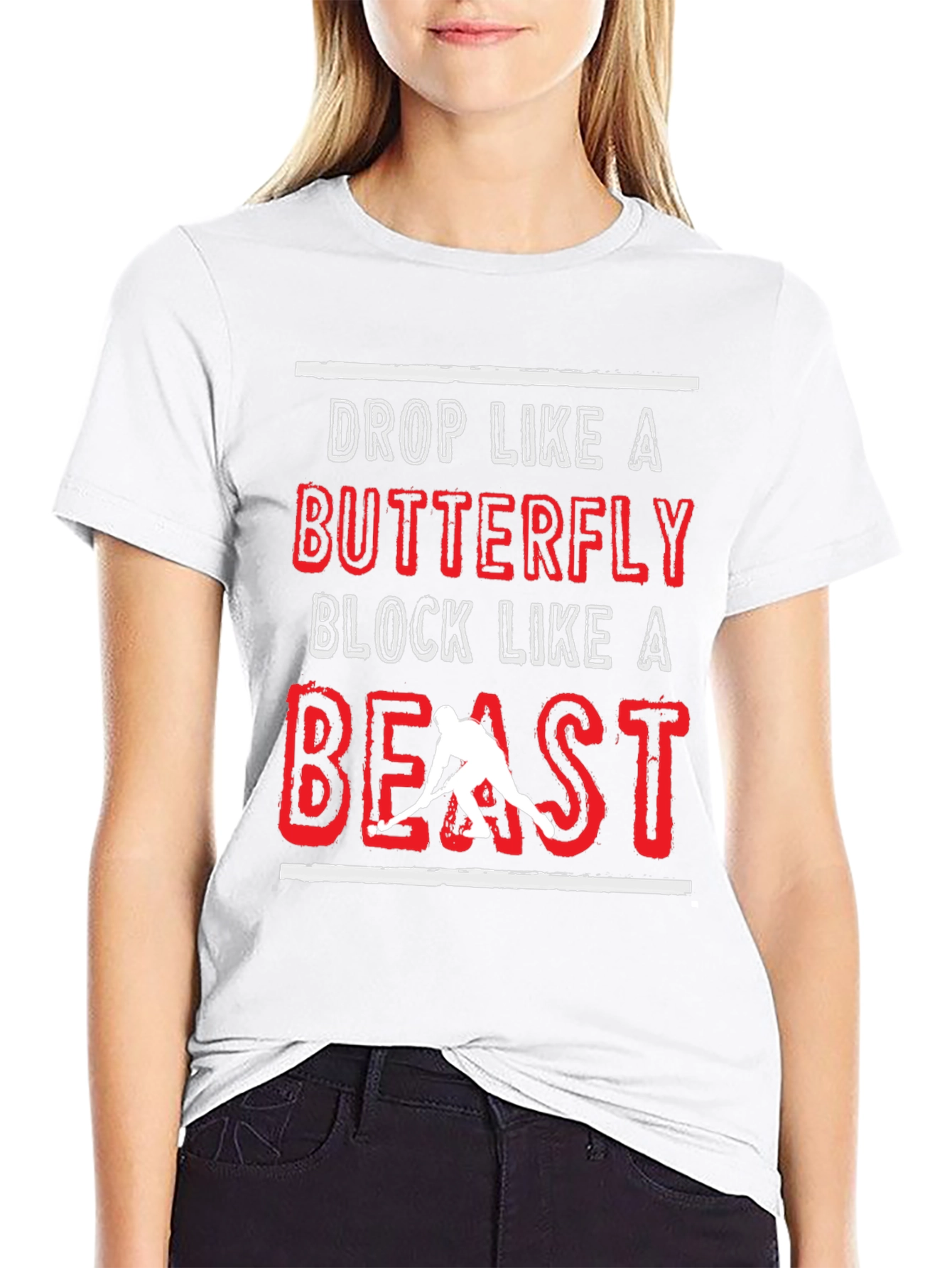 Hockey Beast Graphic T-Shirt - Black