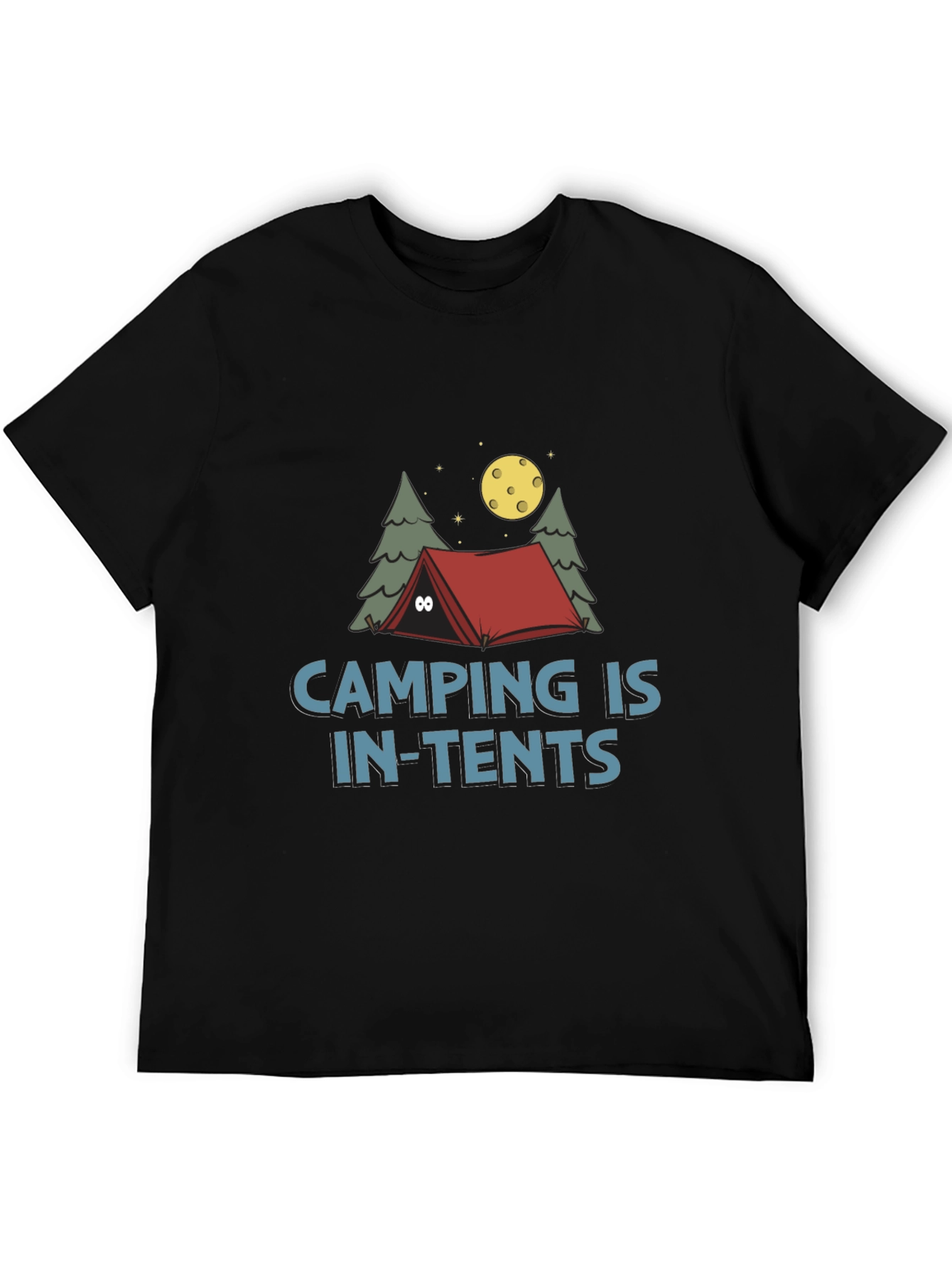 Camping Is In-Tents Funny Graphic Tee