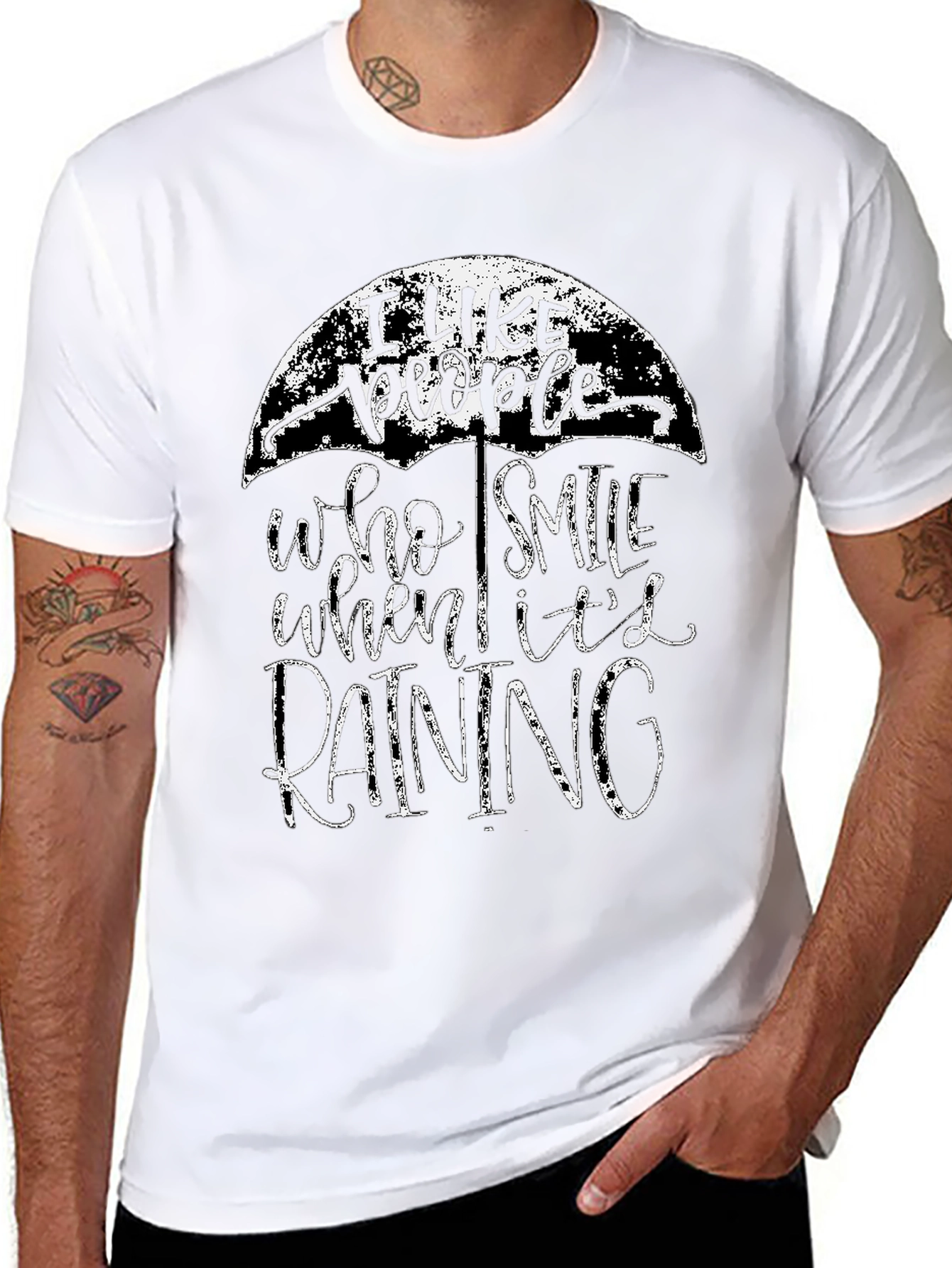 I Like People Who Smile in the Rain T-Shirt