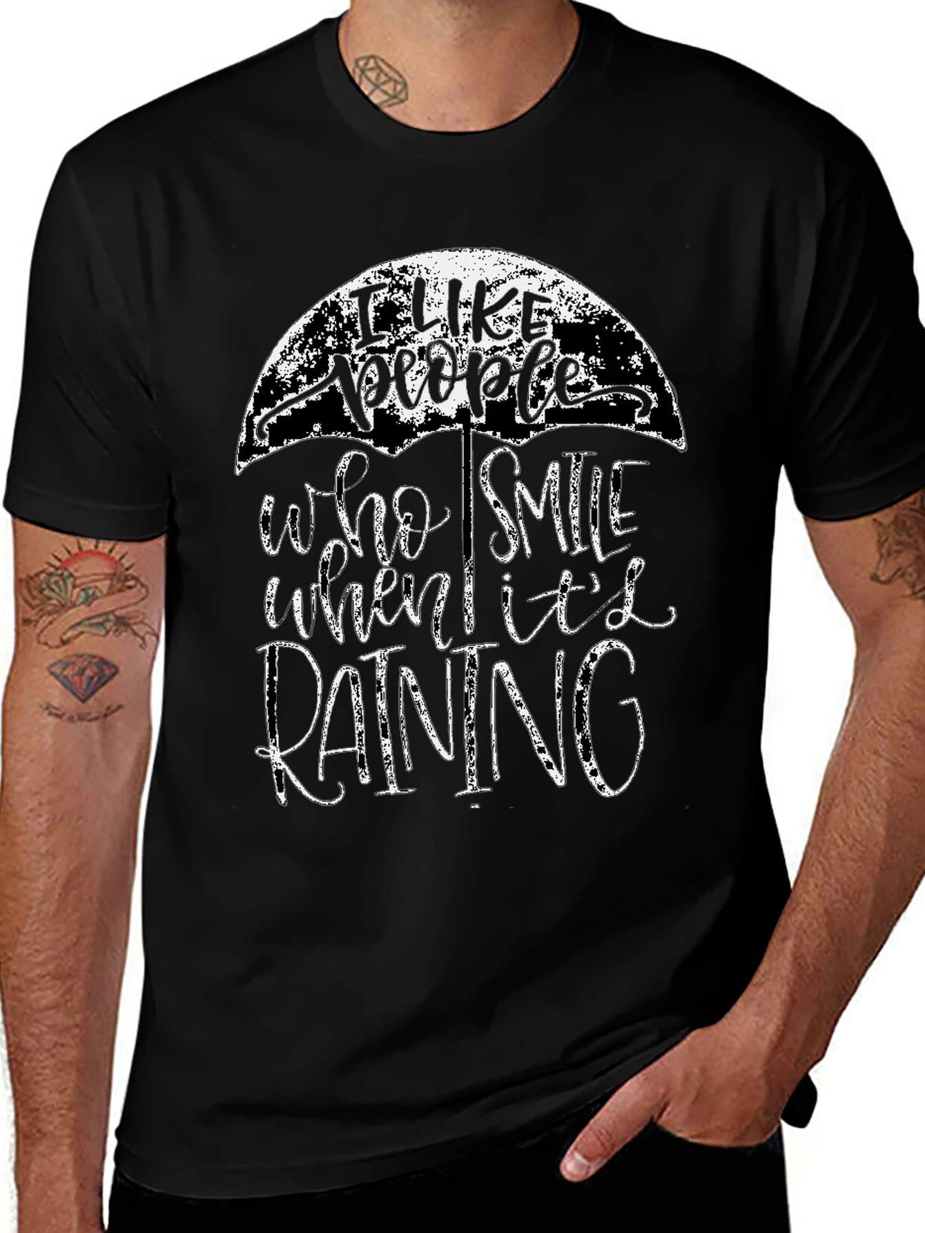 I Like People Who Smile in the Rain T-Shirt