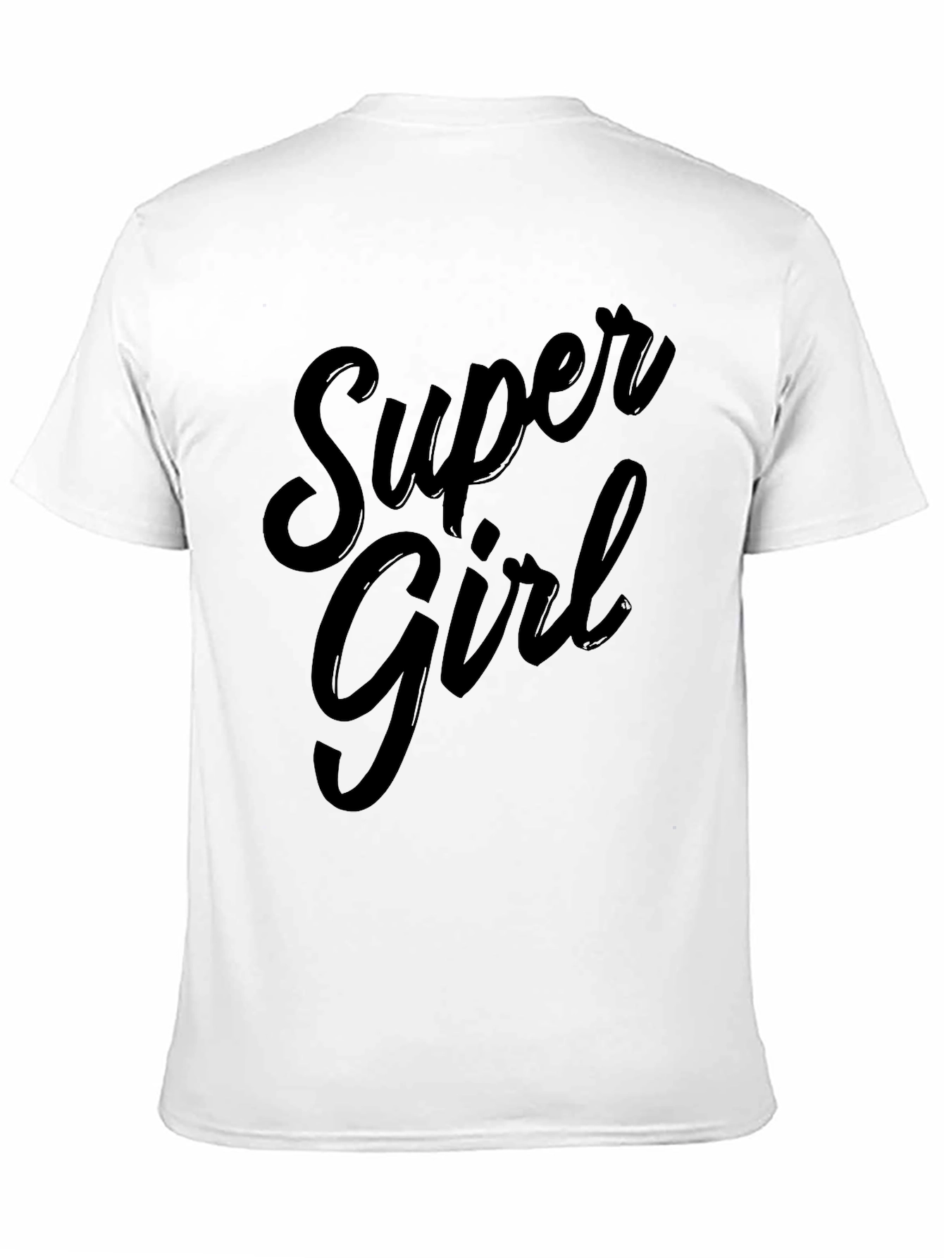 Super Girl Black Graphic T-Shirt