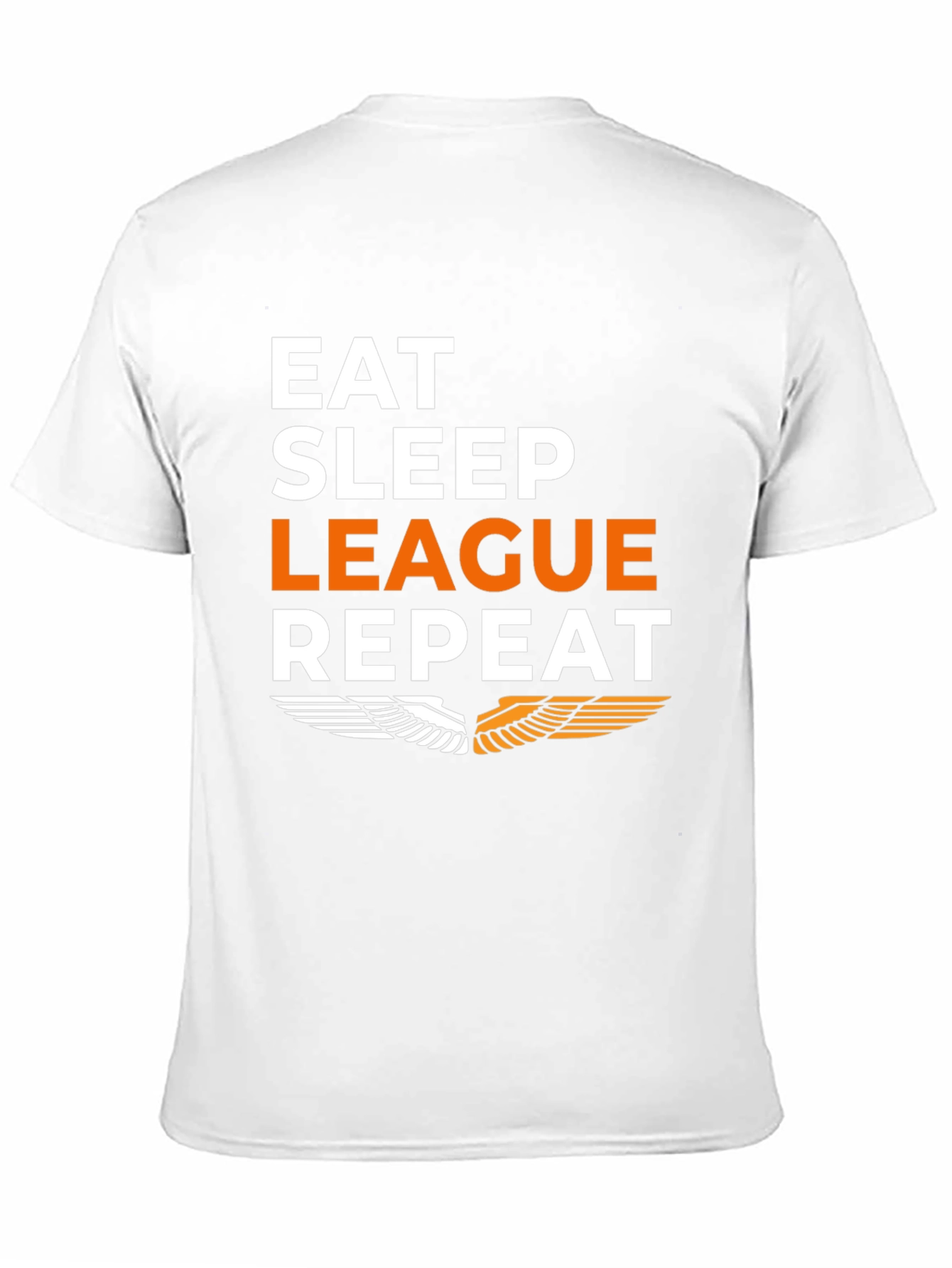 Eat Sleep League Repeat Black Graphic Tee