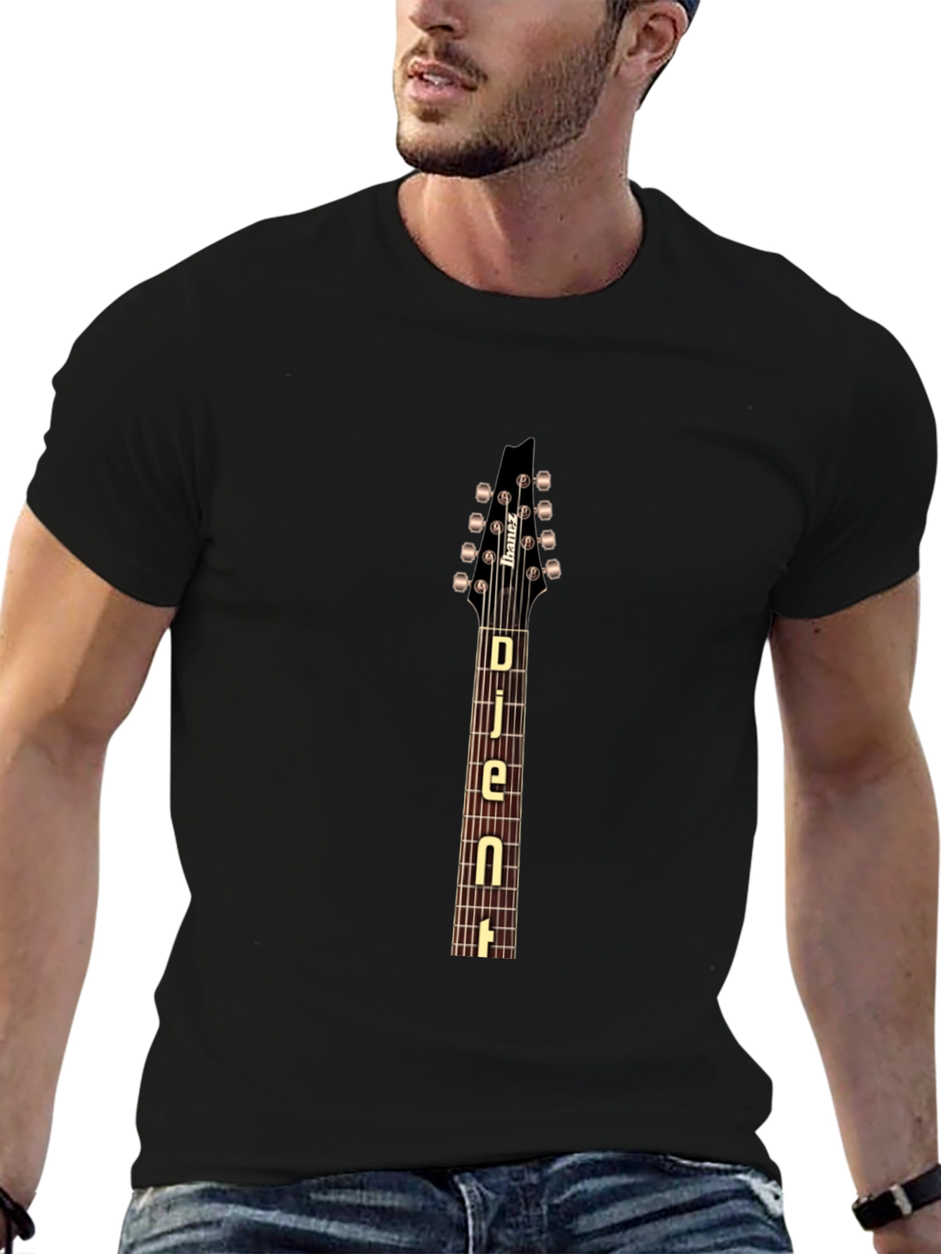 Djent Guitarist Black T-Shirt