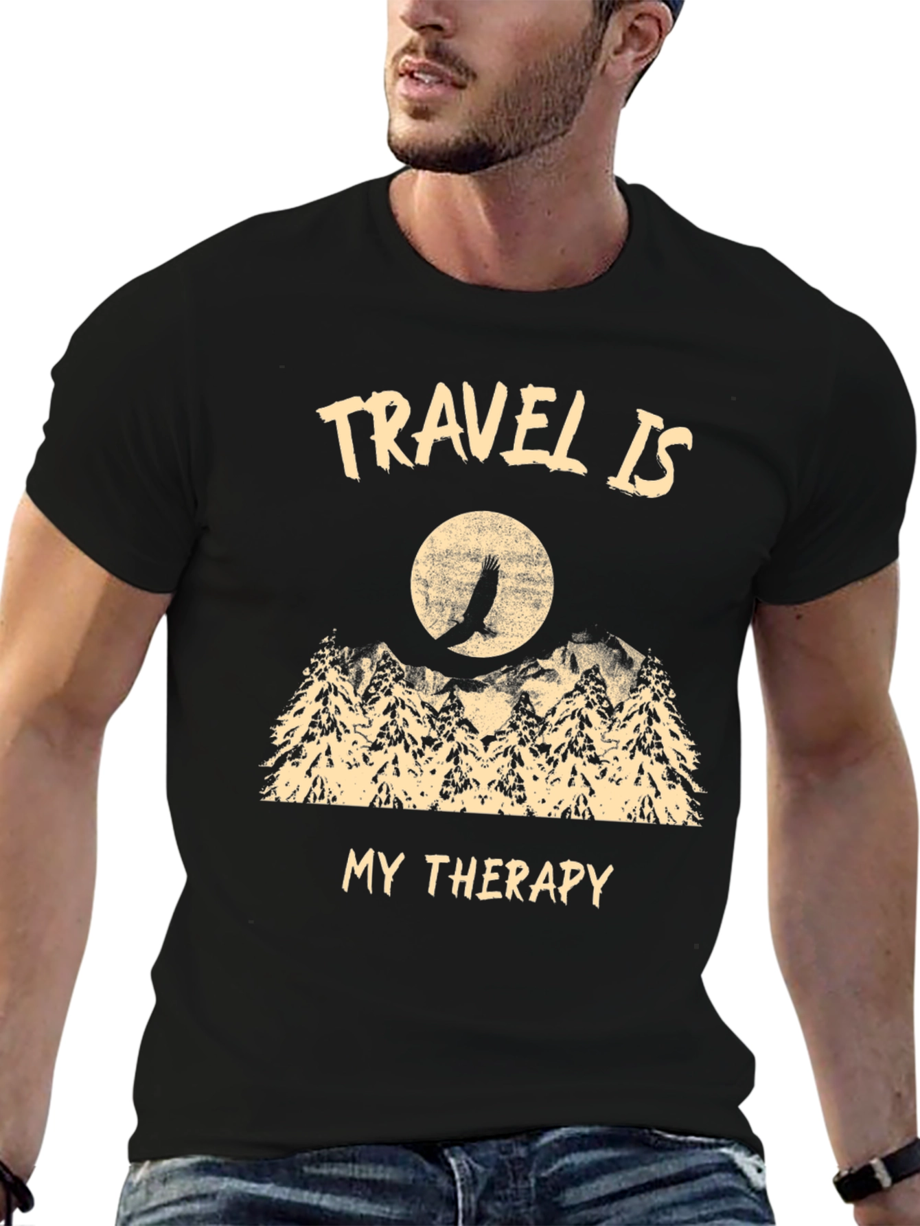 Travel Is My Therapy Graphic T-Shirt
