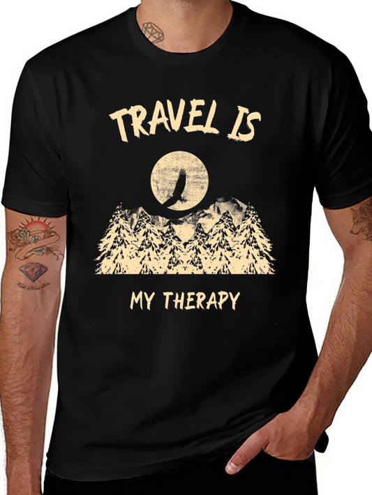Travel Is My Therapy Graphic T-Shirt