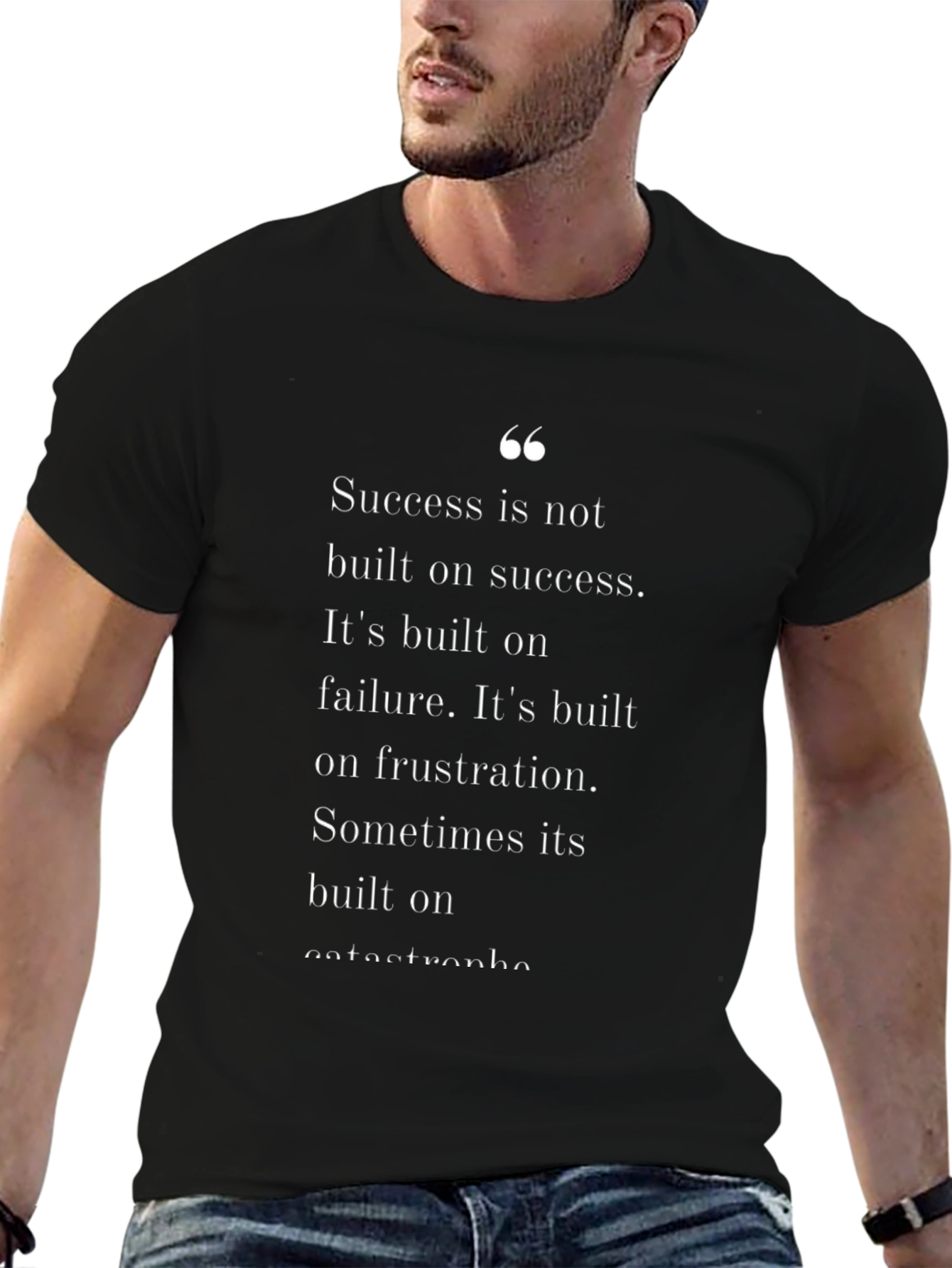 Motivational Graphic Tee: Success is Built on Failure