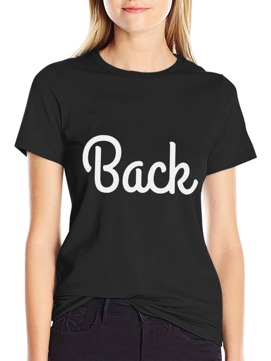 Black T-Shirt with Back Design
