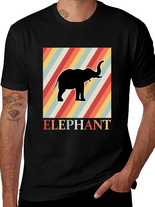 Retro Elephant T-Shirt - Cool Graphic Tee