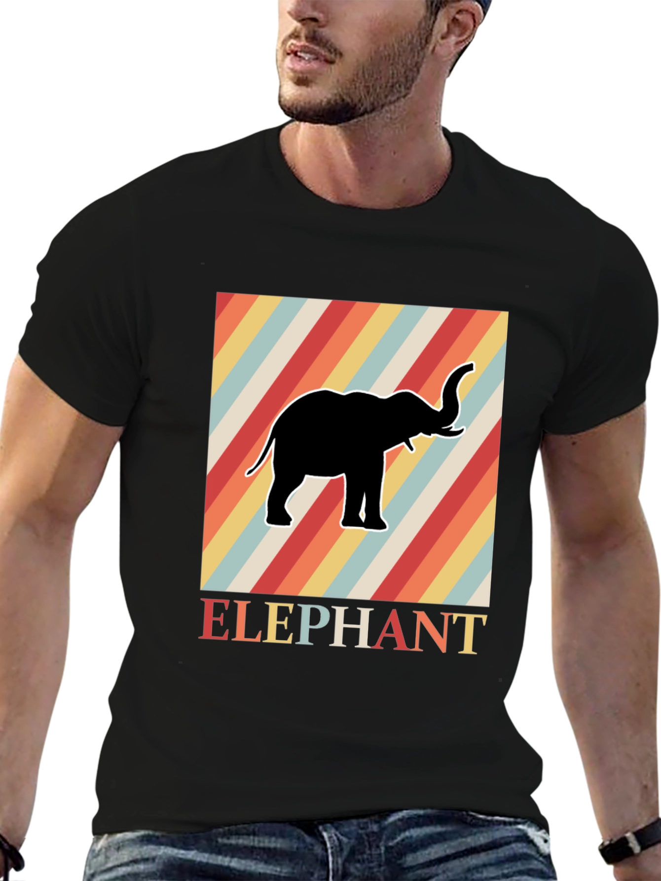Retro Elephant T-Shirt - Cool Graphic Tee