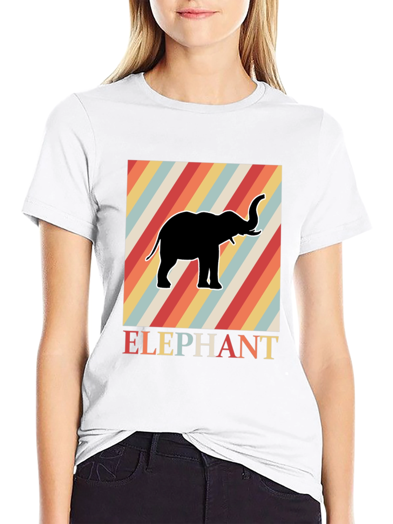 Retro Elephant T-Shirt - Cool Graphic Tee