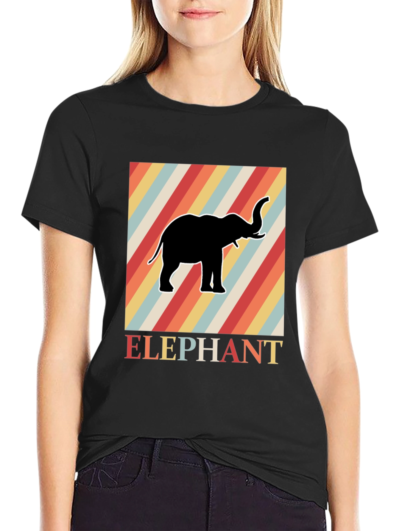 Retro Elephant T-Shirt - Cool Graphic Tee