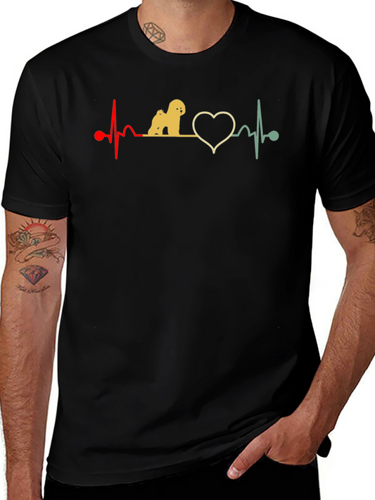 Dog Heartbeat T-Shirt - Cute Pet Lover Tee