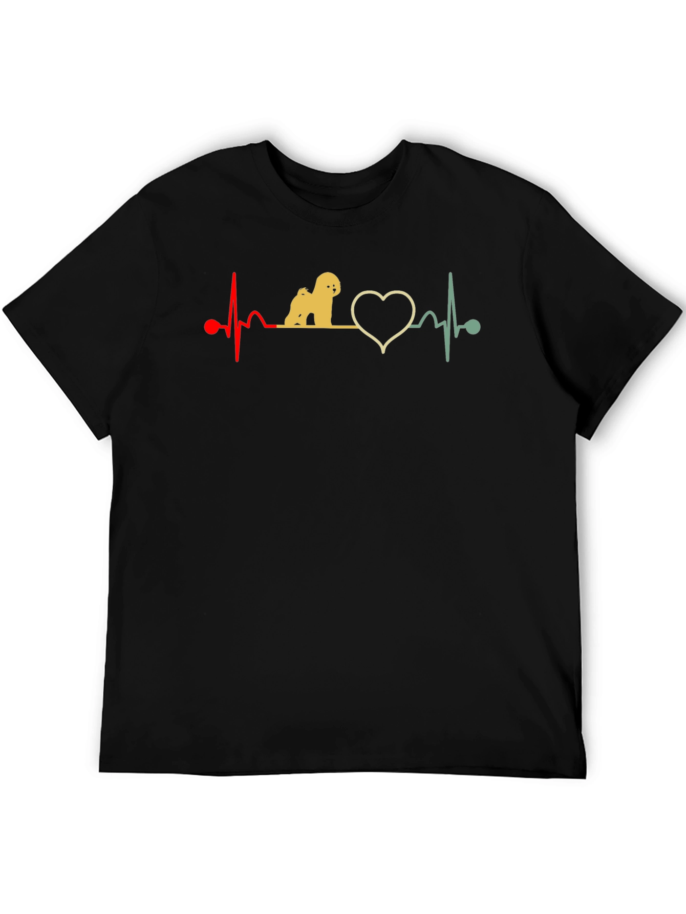Dog Heartbeat T-Shirt - Cute Pet Lover Tee