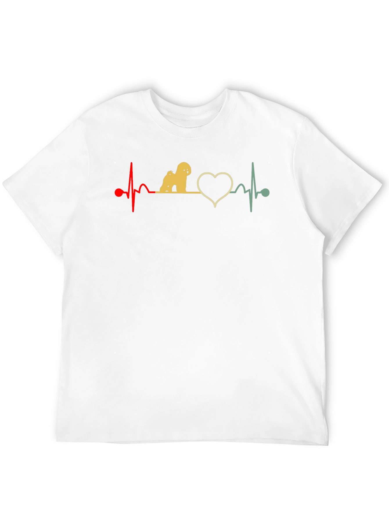 Dog Heartbeat T-Shirt - Cute Pet Lover Tee