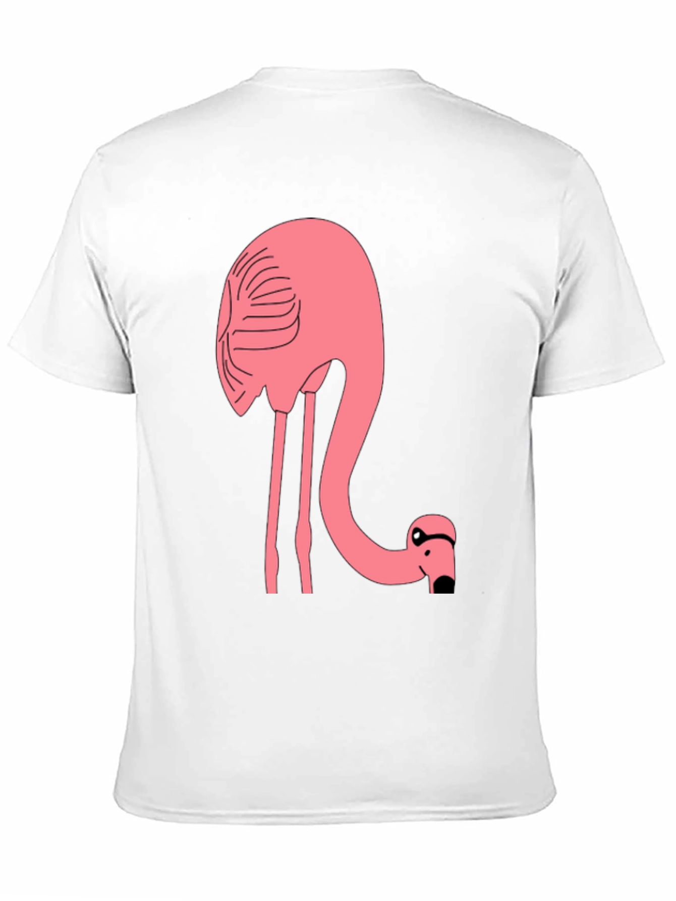 Funny Flamingo Graphic T-Shirt - Black Cotton Tee