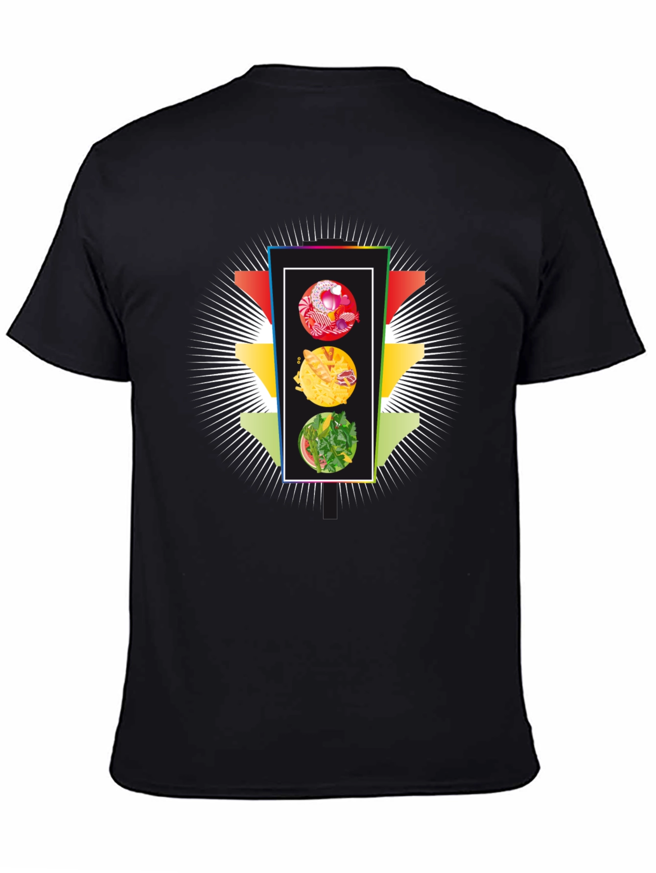 Food Traffic Light Graphic T-Shirt