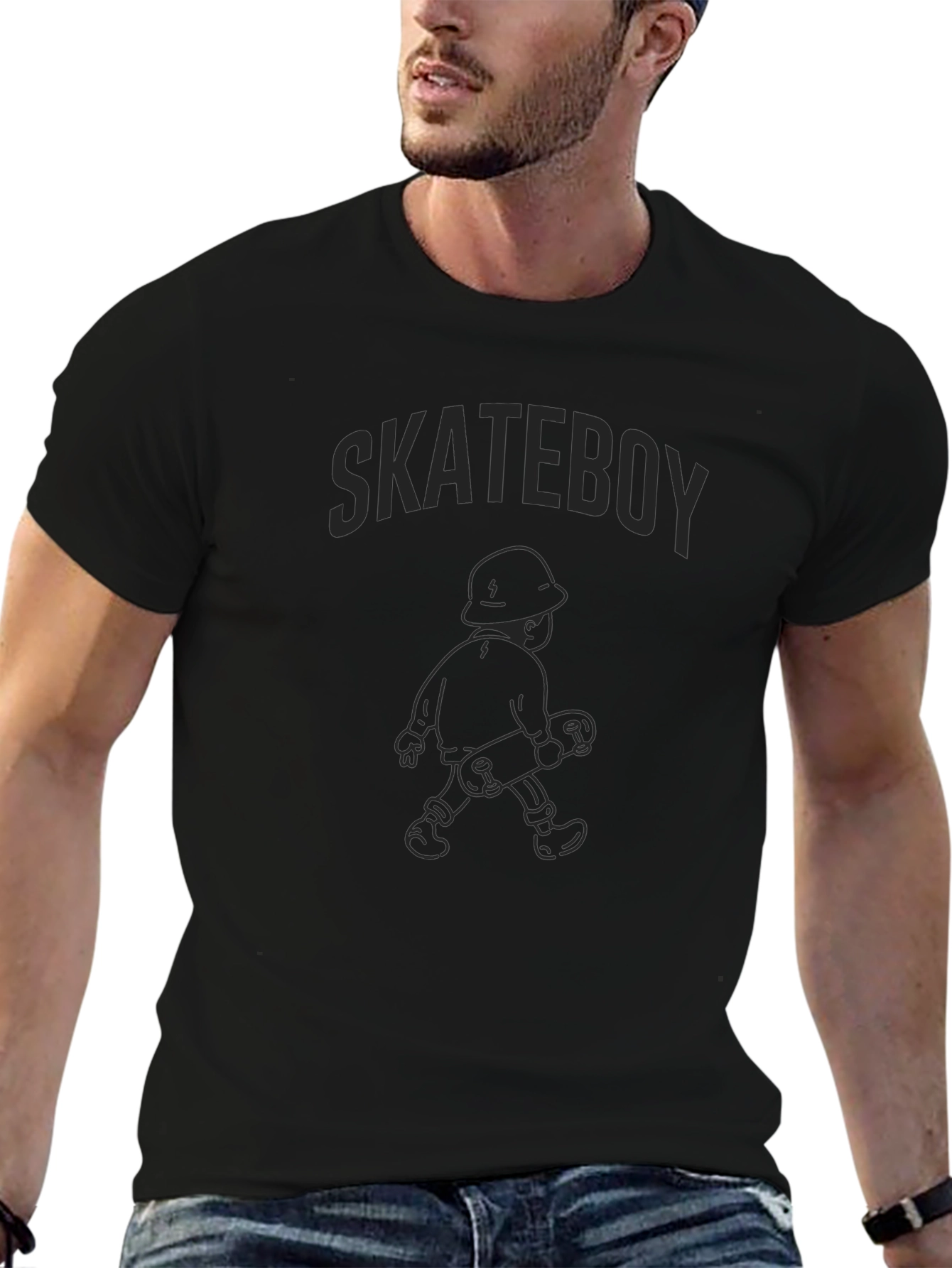 Skateboy Graphic Tee - Cool Cartoon Skater T-Shirt