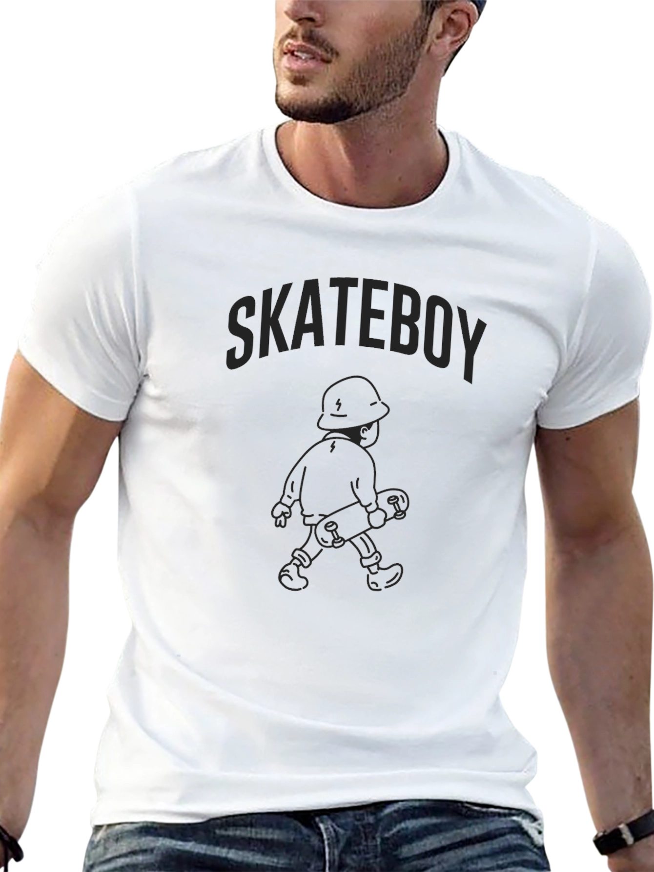 Skateboy Graphic Tee - Cool Cartoon Skater T-Shirt