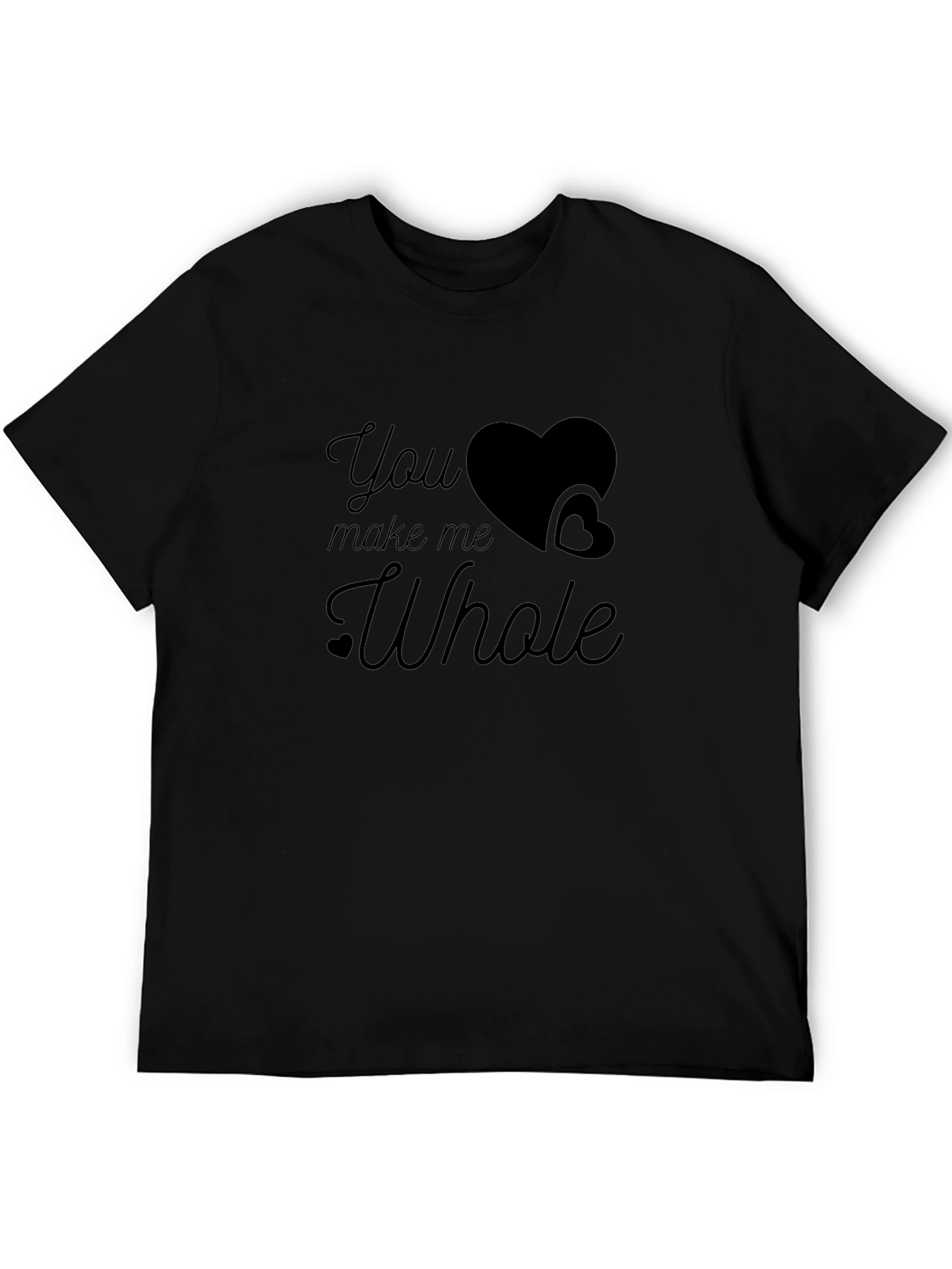 You Make Me Whole Graphic Tee - Black