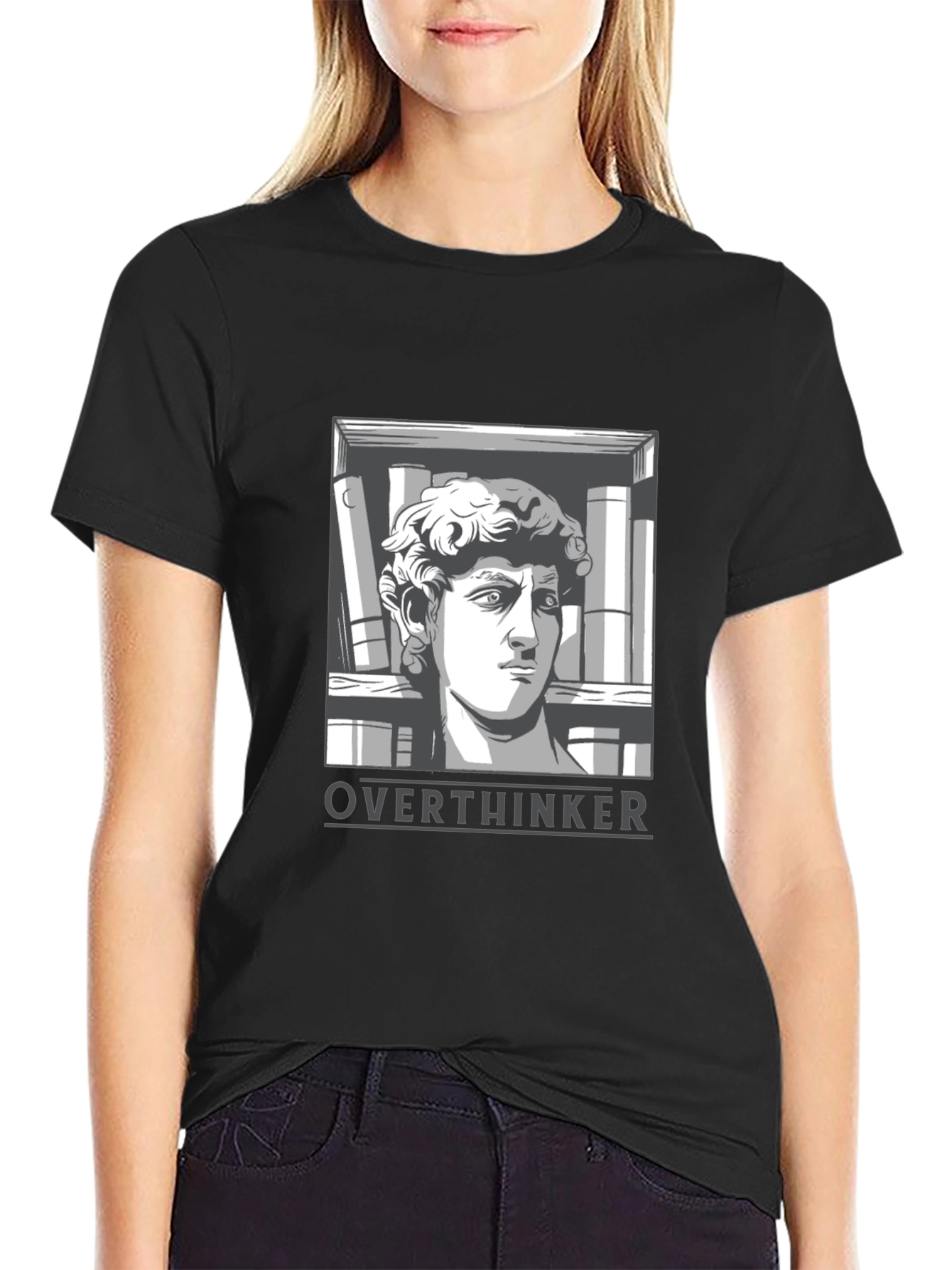Overthinker T-Shirt - Thoughtful Philosopher Design