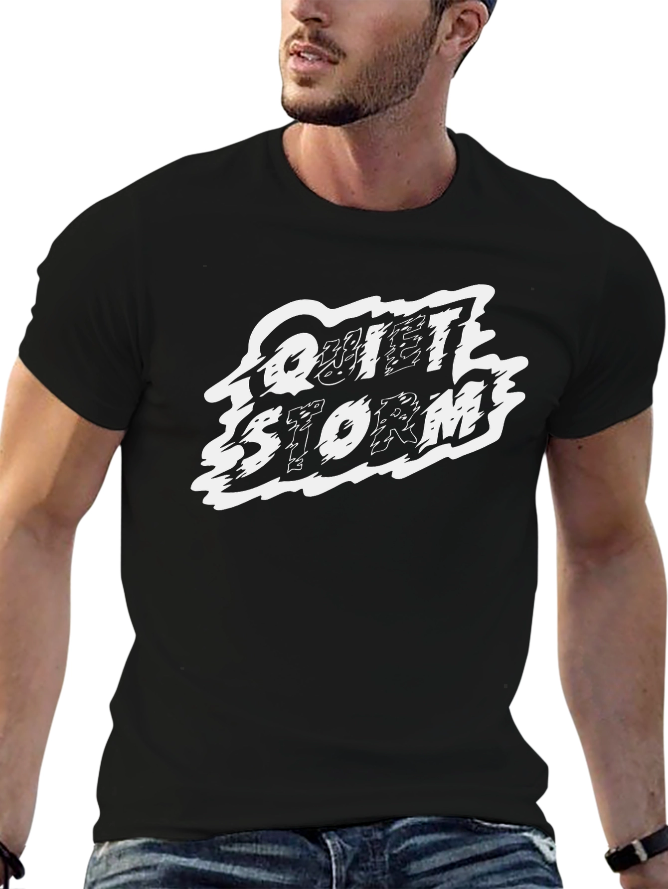 Quiet Storm Graphic Print Crew Neck T-Shirt