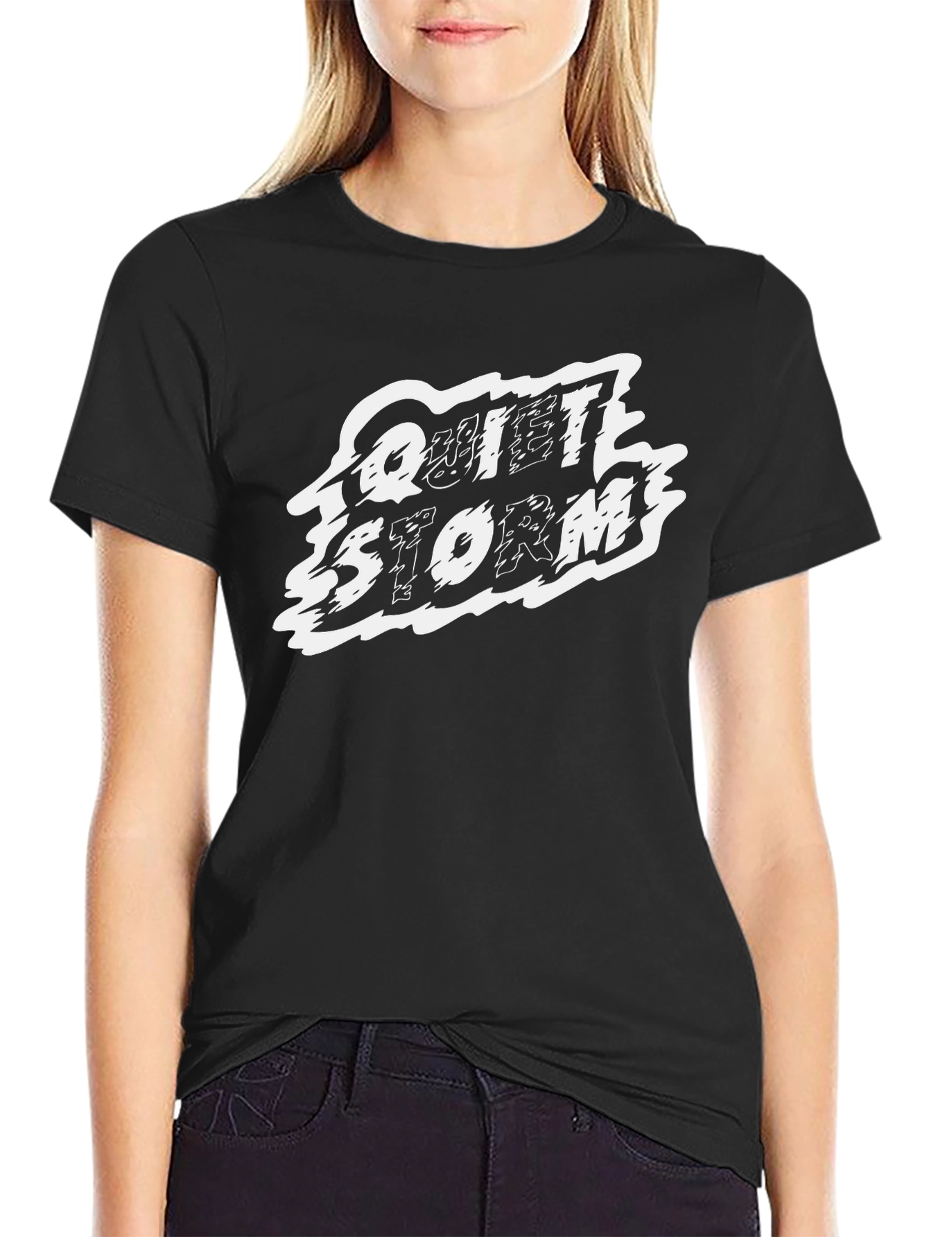 Quiet Storm Graphic Print Crew Neck T-Shirt