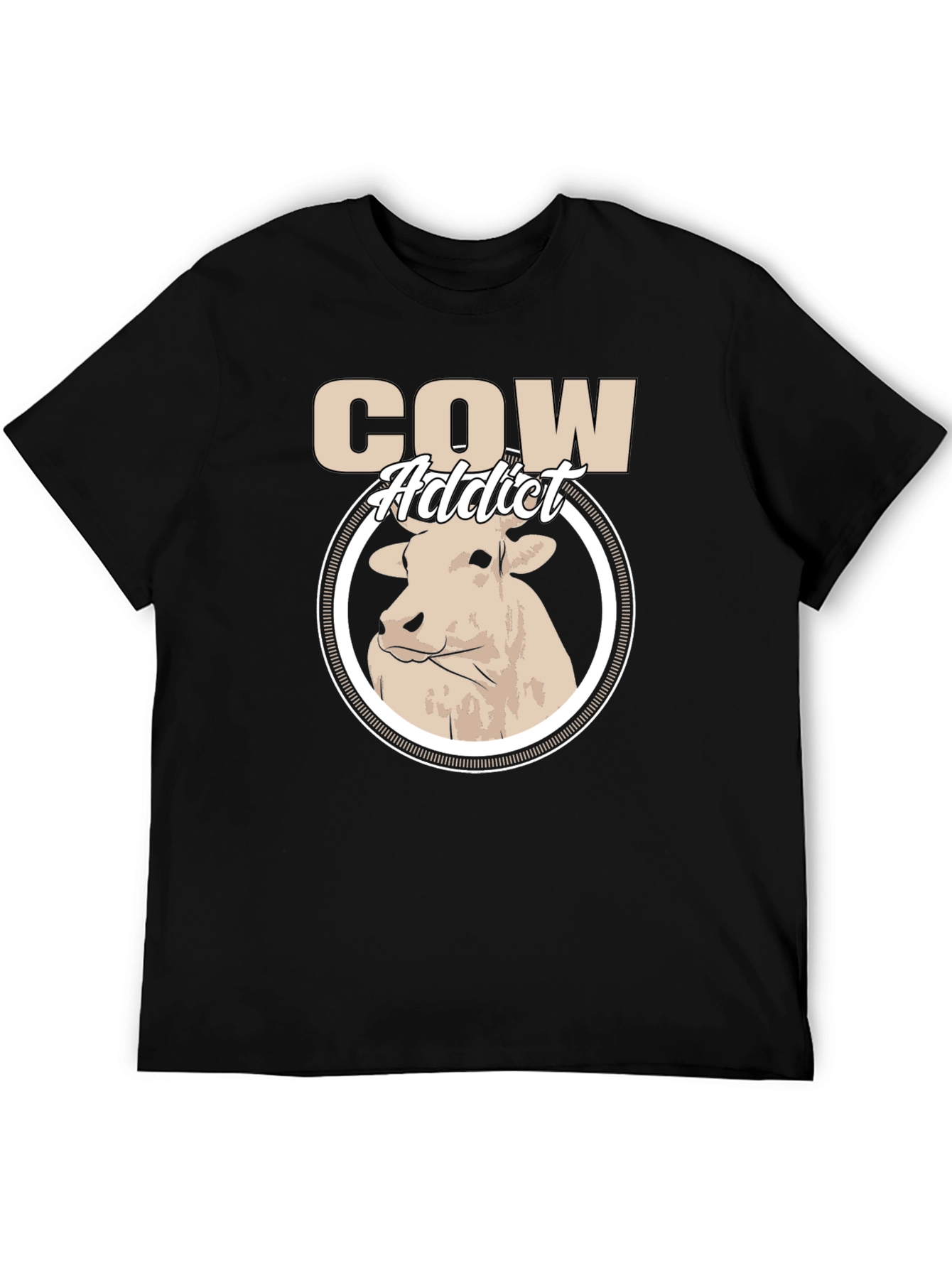 Cow Addict Graphic T-Shirt - Stylish Animal Lover Tee