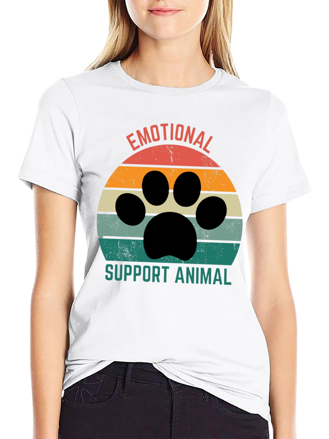 Emotional Support Animal Retro T-Shirt