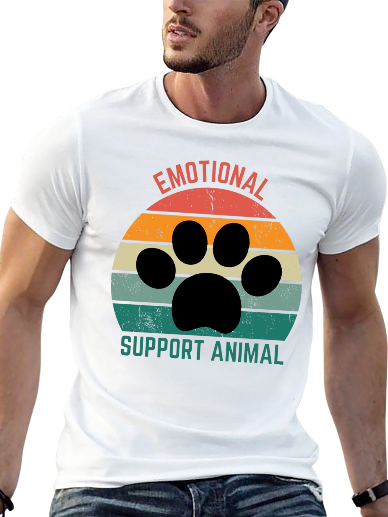 Emotional Support Animal Retro T-Shirt