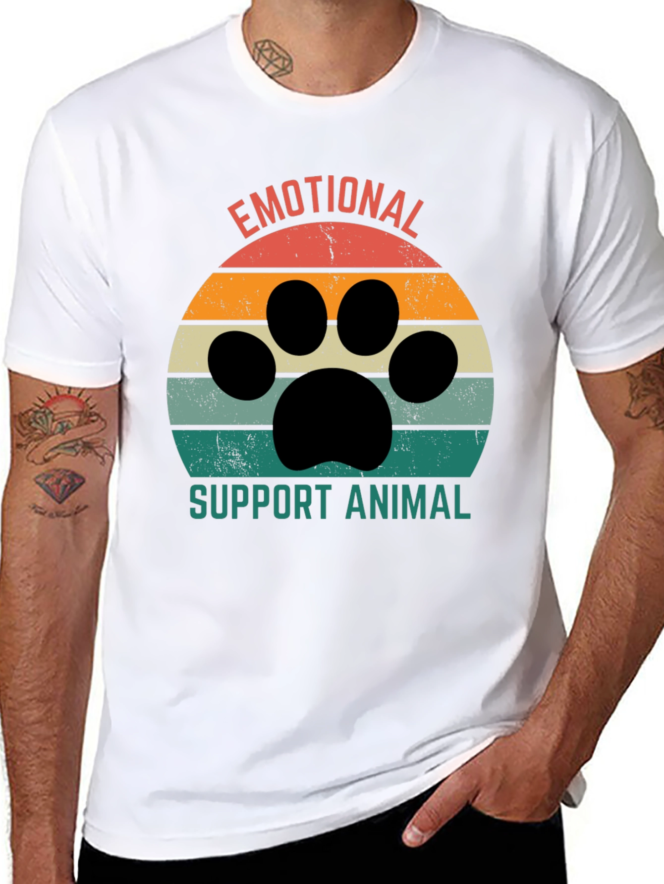 Emotional Support Animal Retro T-Shirt