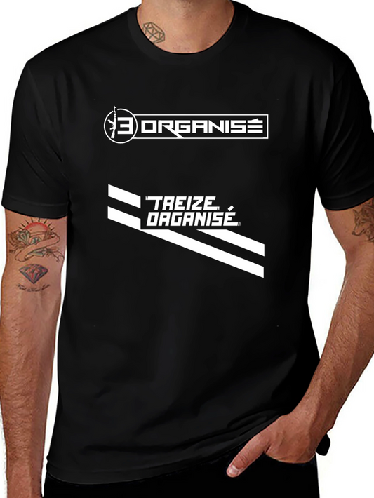 Treize Organise T-Shirt - Black Graphic Tee