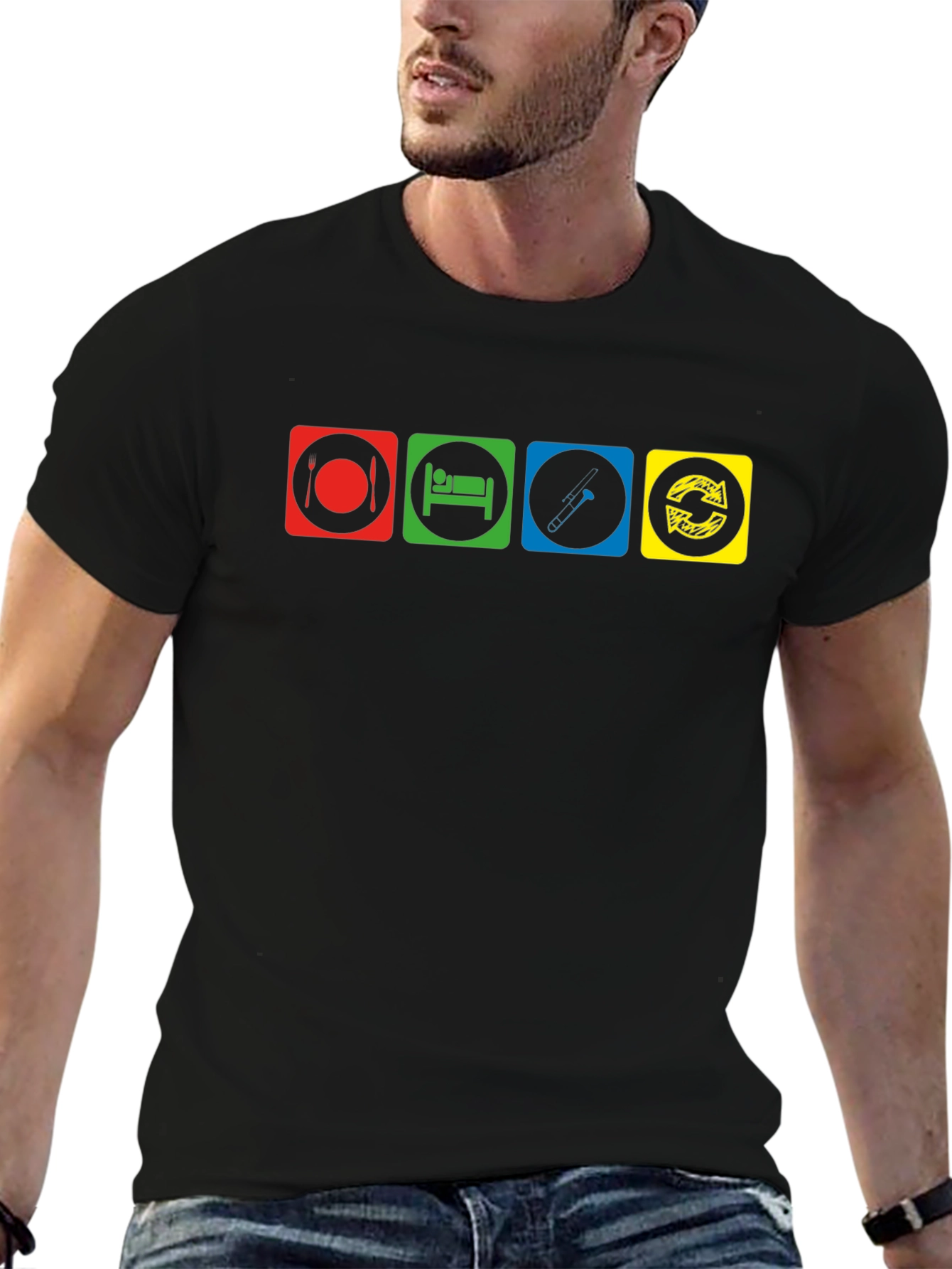 Eat Sleep Music Repeat T-Shirt