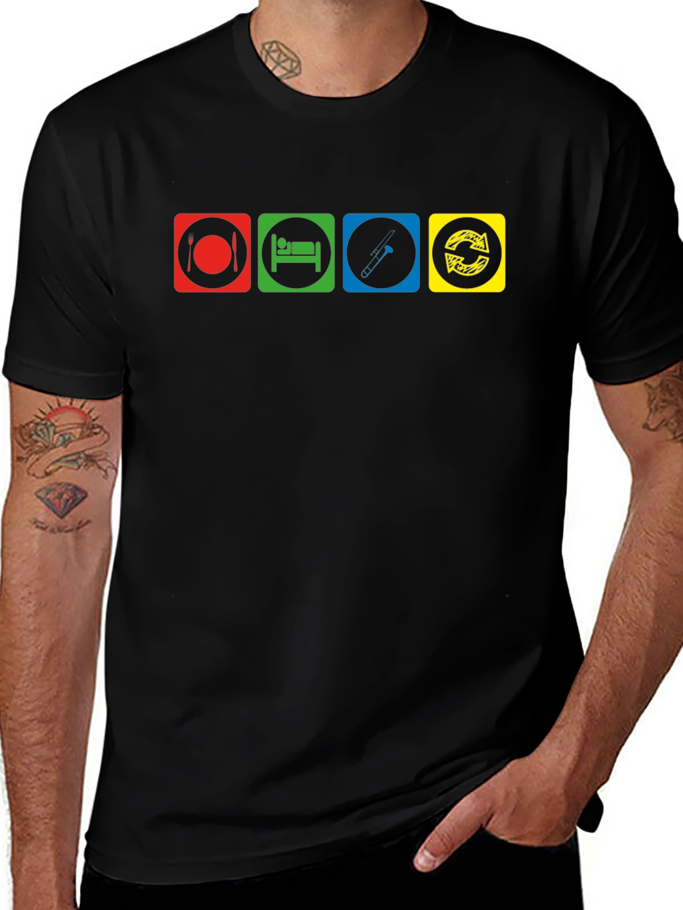 Eat Sleep Music Repeat T-Shirt