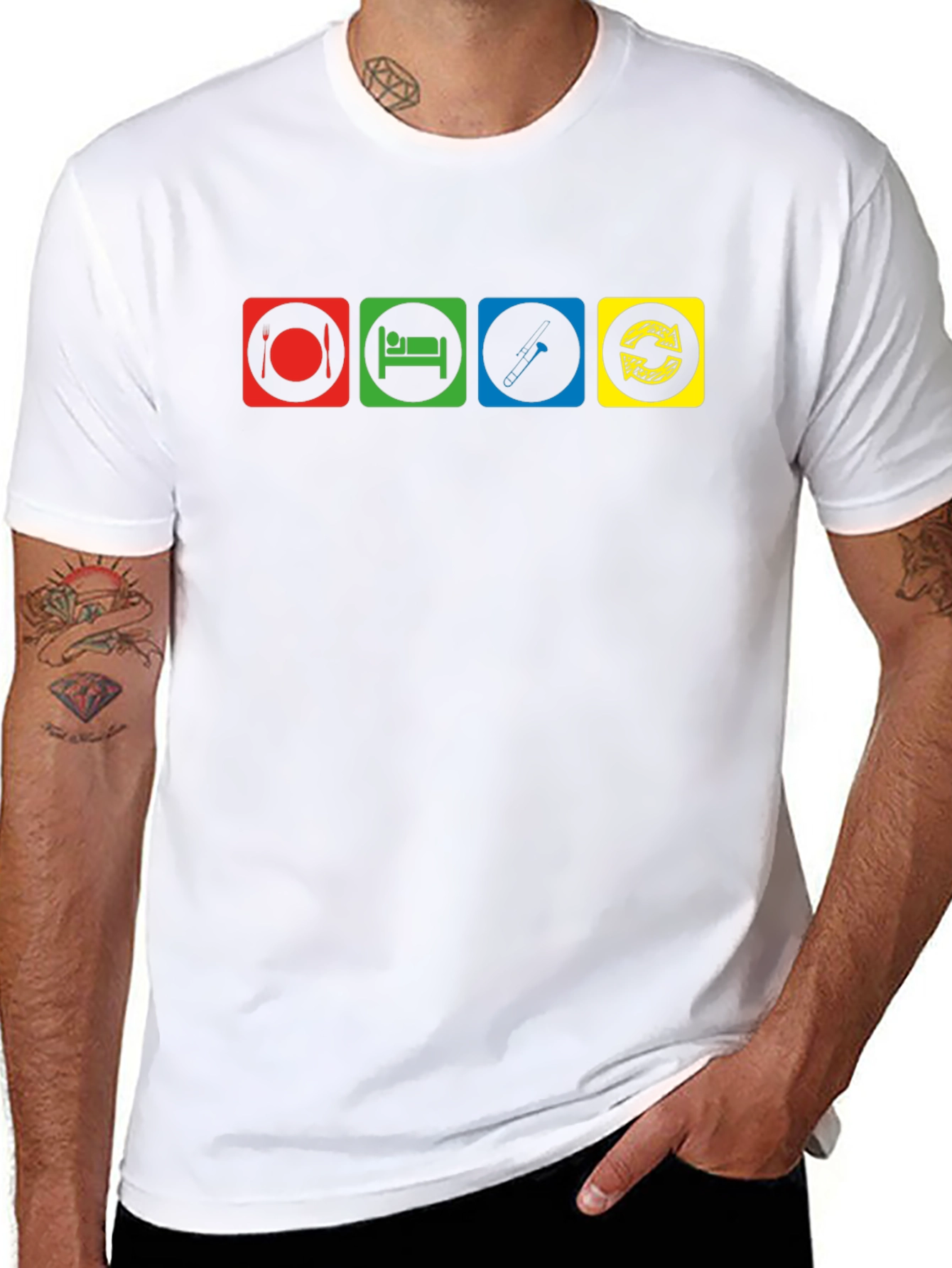 Eat Sleep Music Repeat T-Shirt