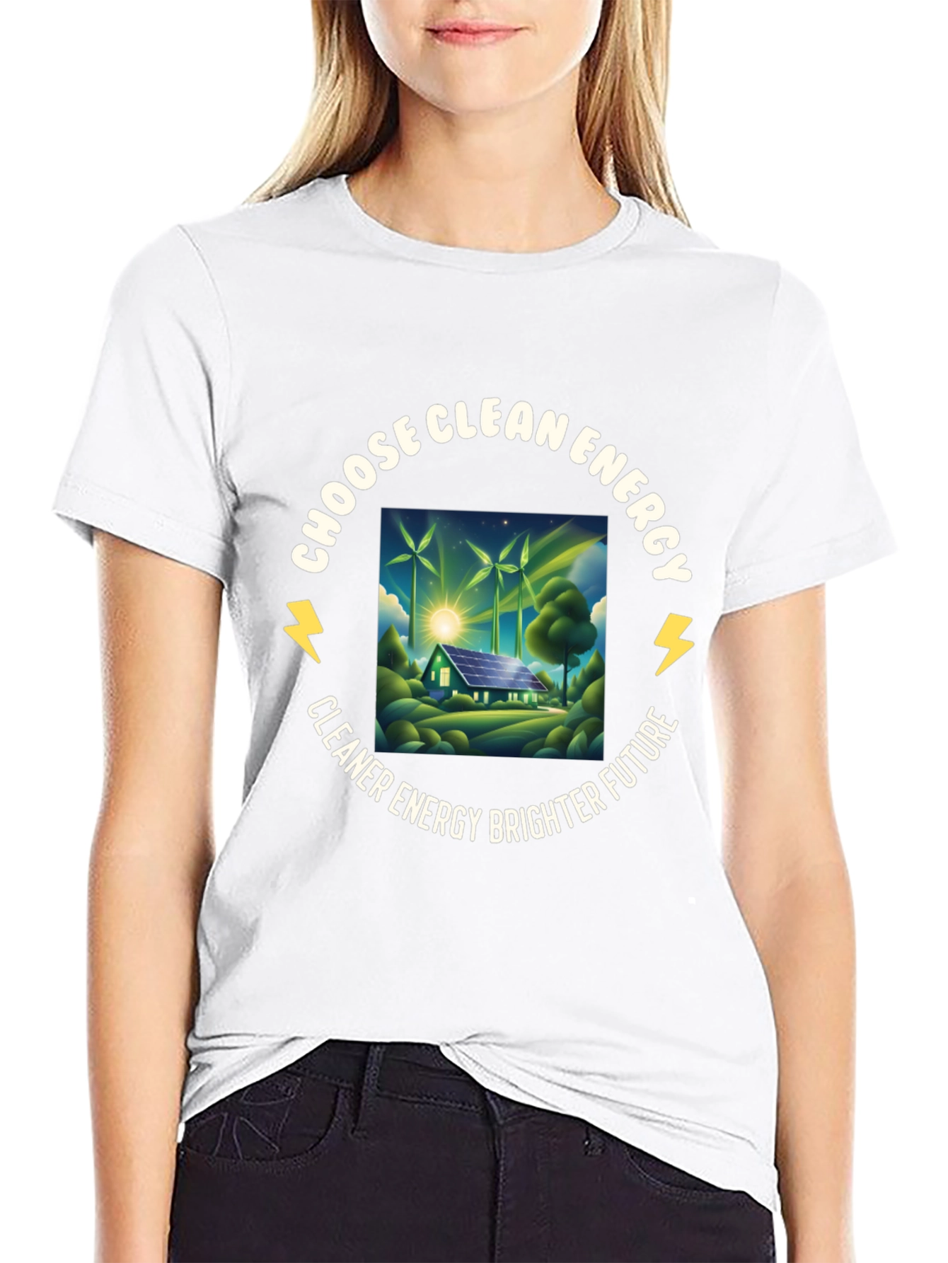 Eco-Friendly Choose Clean Energy Graphic Tee