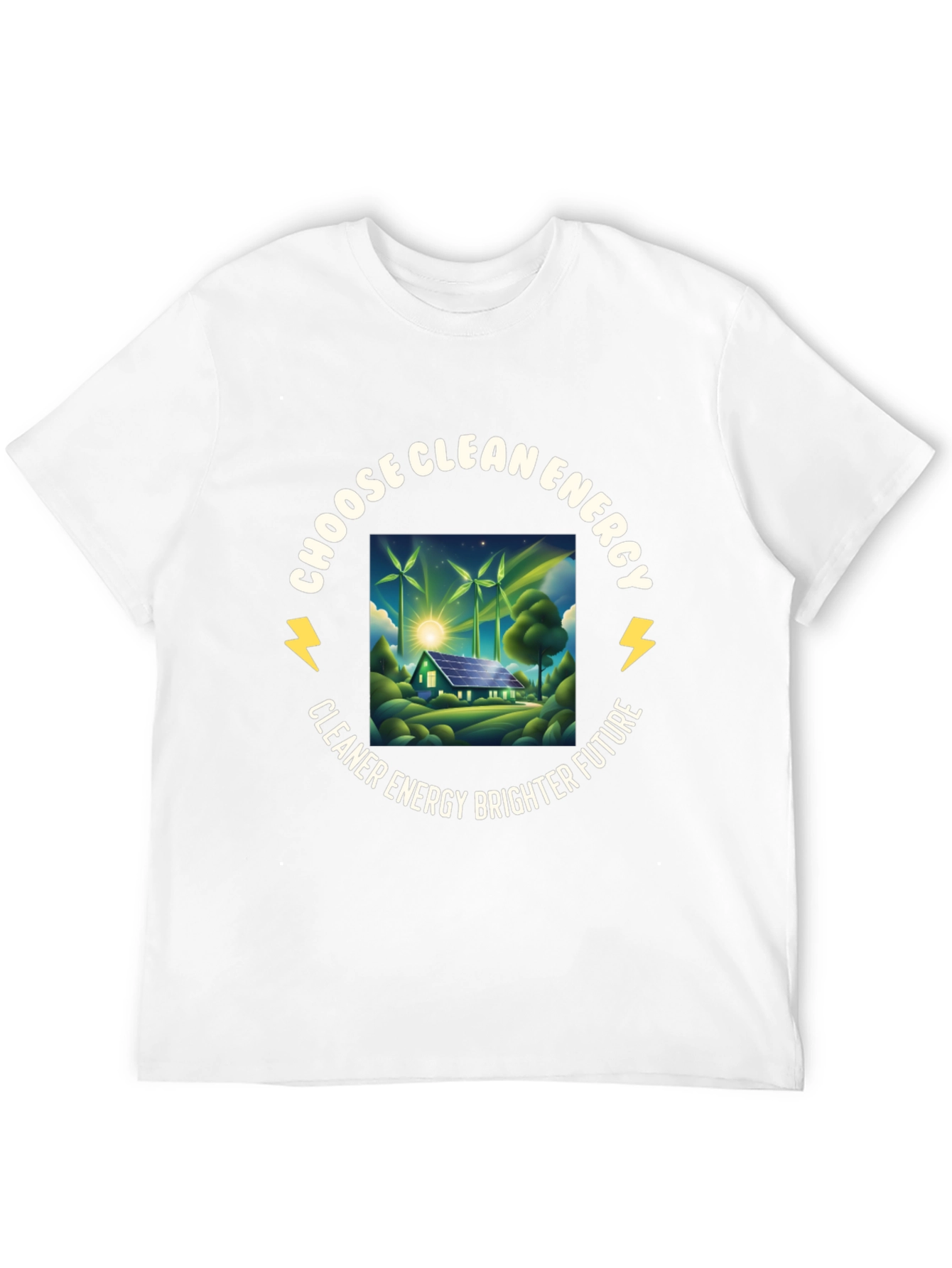 Eco-Friendly Choose Clean Energy Graphic Tee