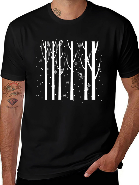 Winter Woods Graphic Tee - Black