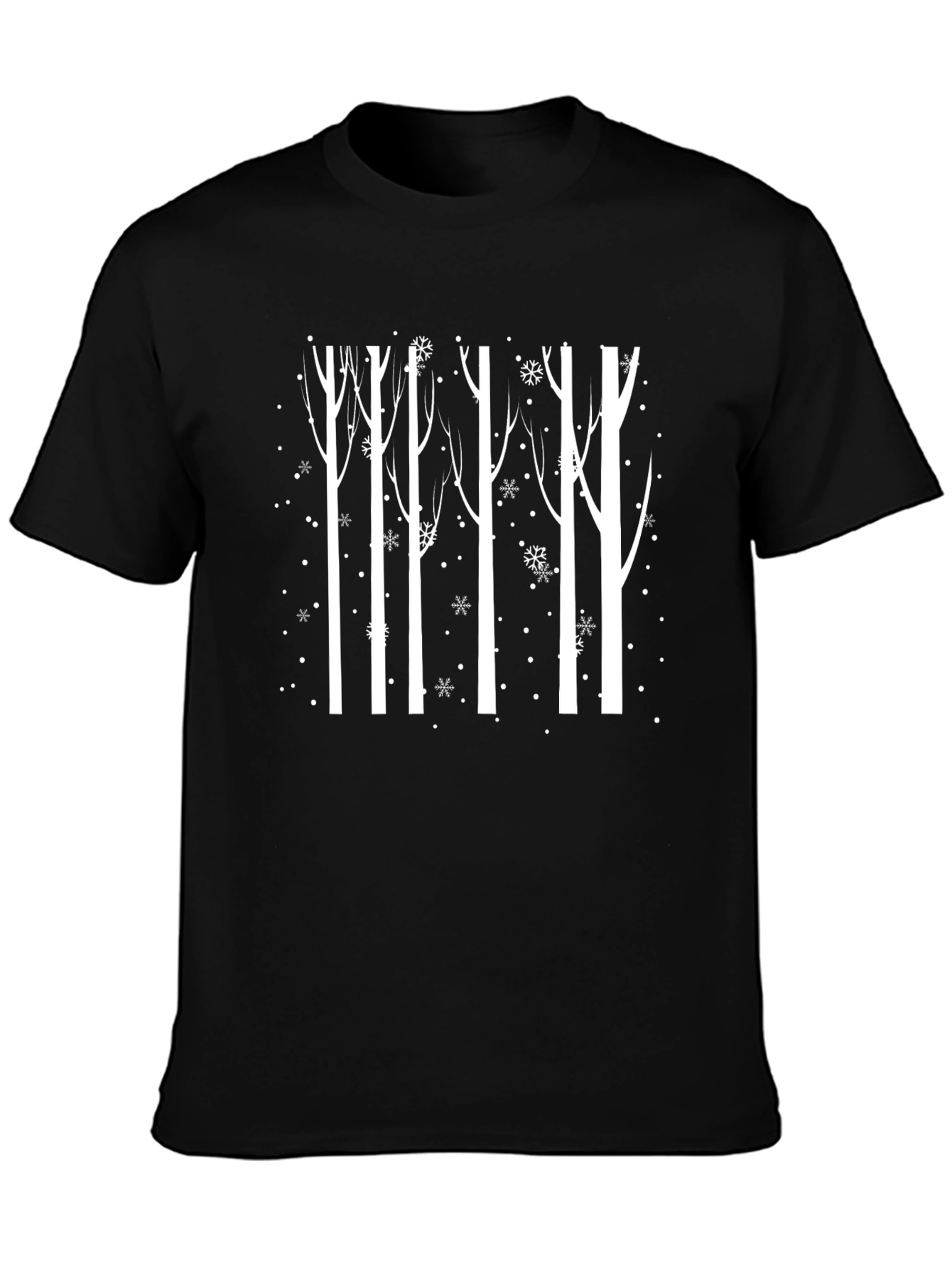 Winter Woods Graphic Tee - Black