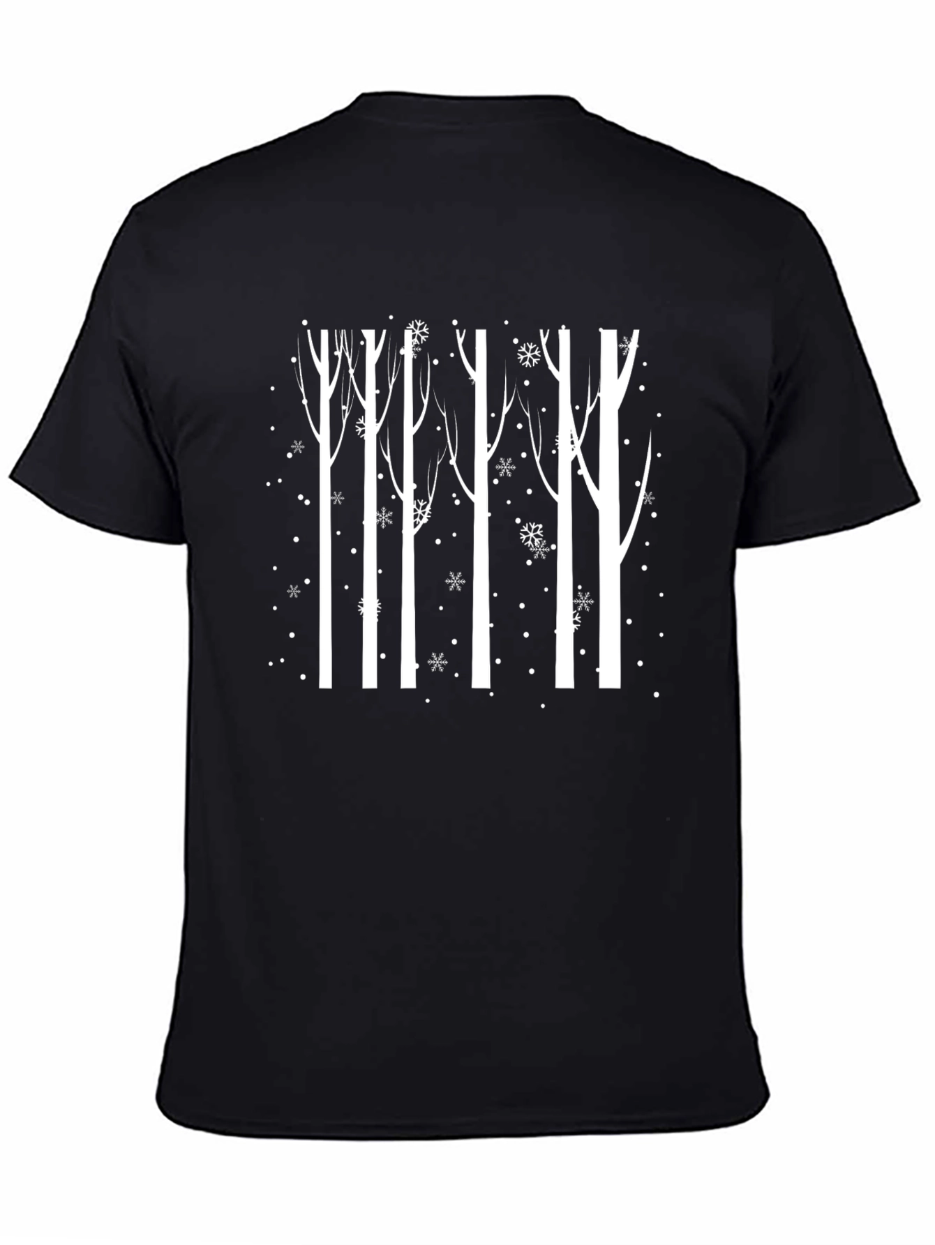 Winter Woods Graphic Tee - Black