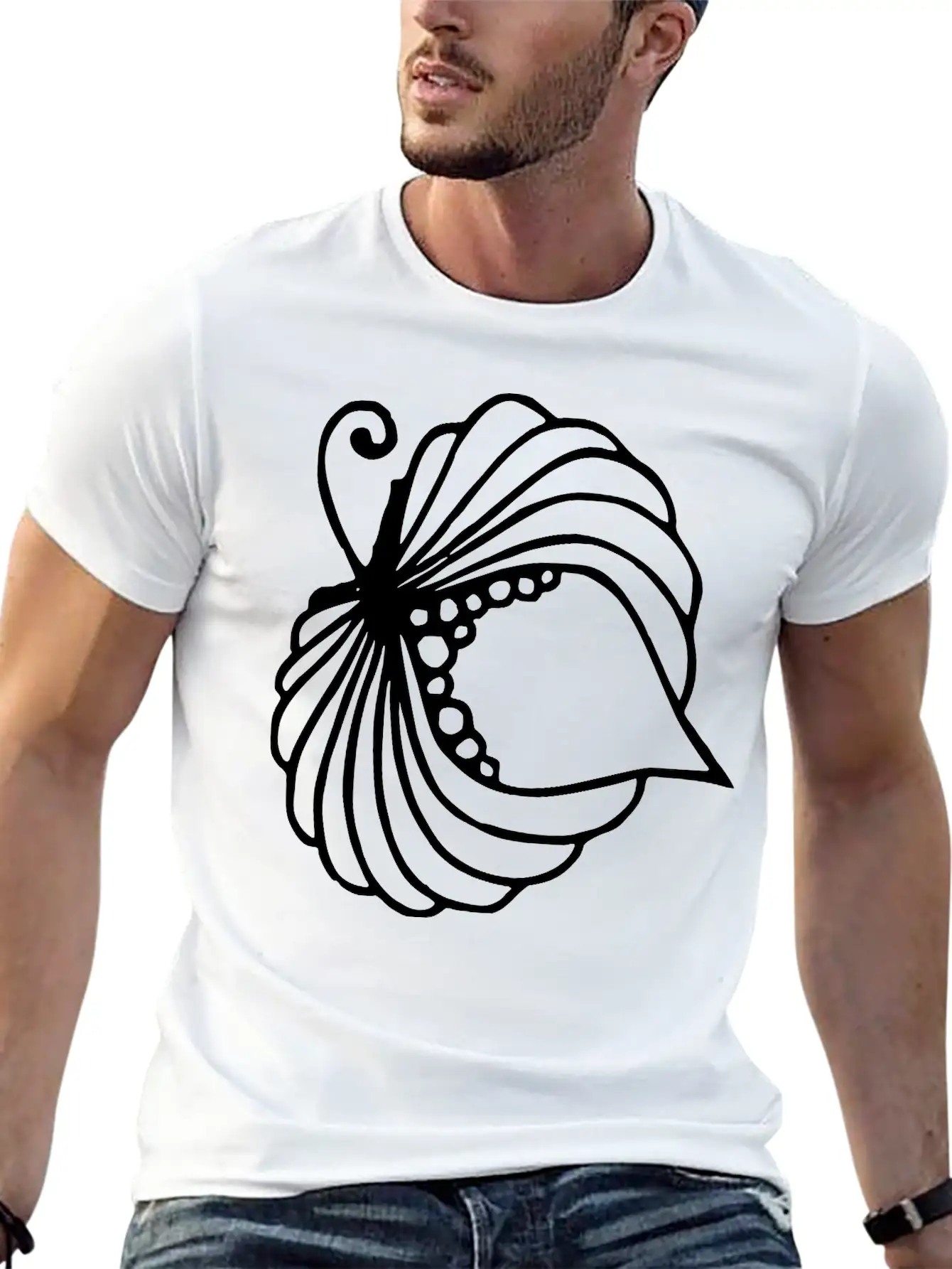 A Blooming Flower Unisex Short Sleeve Soft Cotton T-Shirt – Casual Everyday Wear